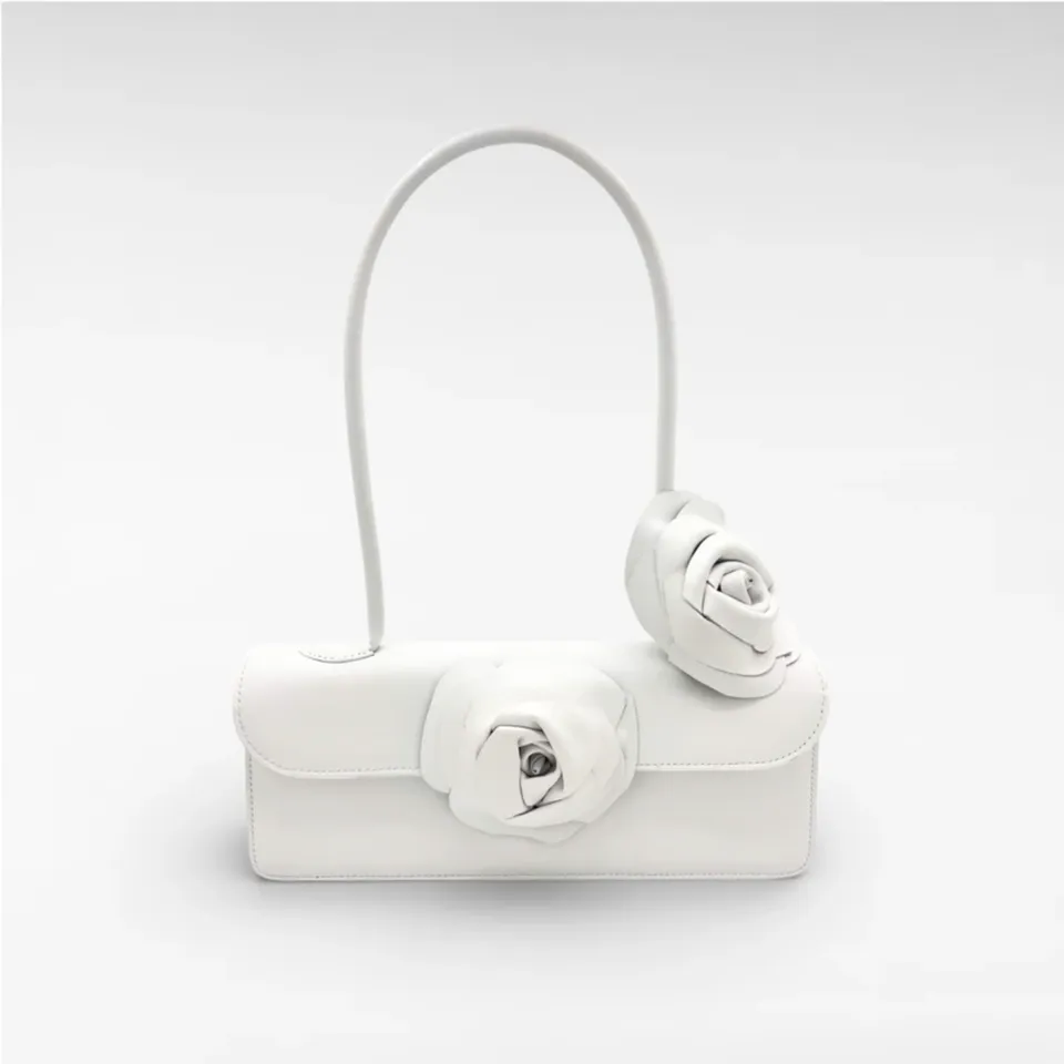 Gedebe Chelsea Handtasche Leder Blumen