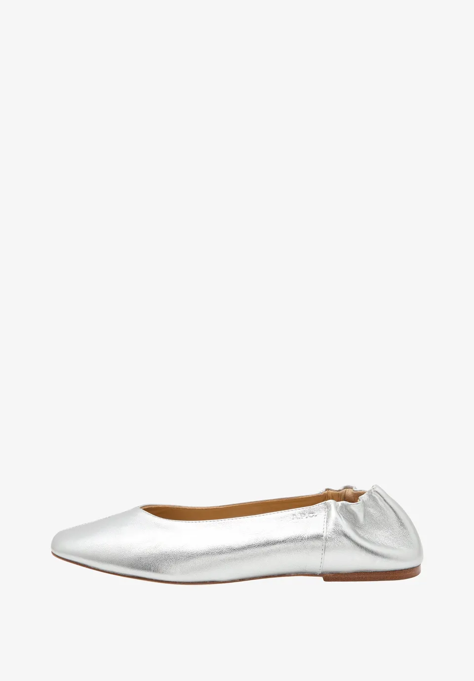A.P.C. SHOES Lederballerinas Eckige Kappe Metallic 35-41