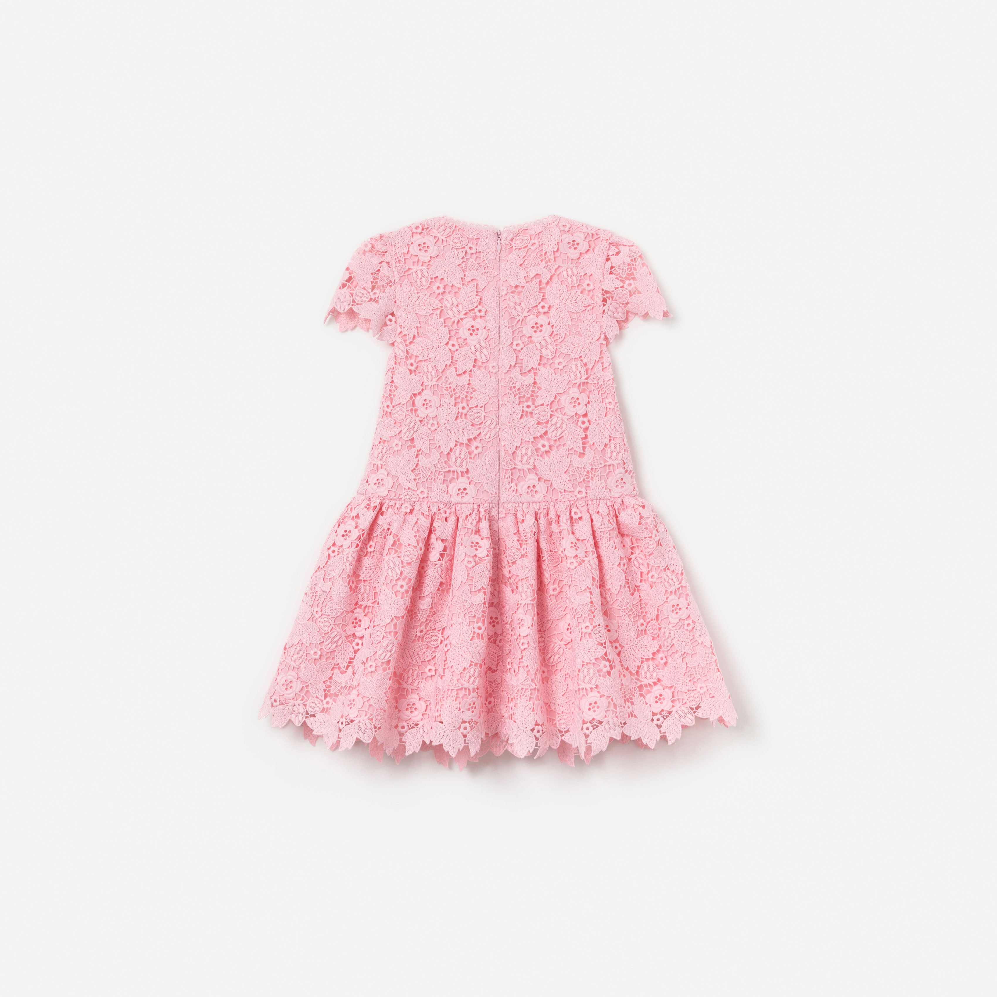 Self Portrait Pink Floral Lace Dress Kleid Rosa Spitze