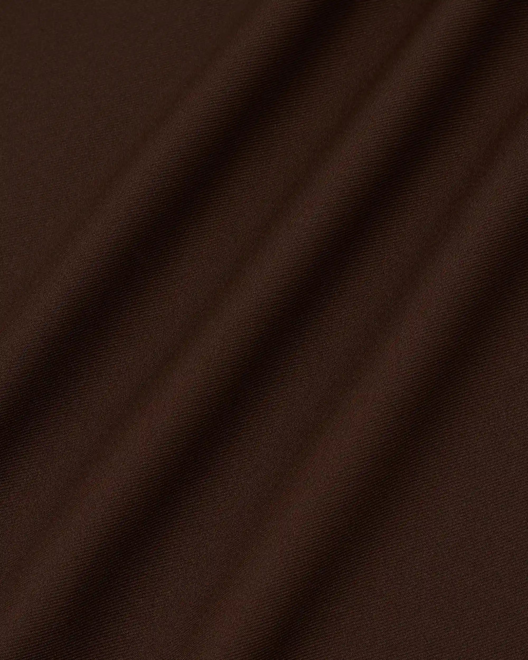 Drôle De Monsieur Elasticated Hem Shirt M-SH276 Hemd Braun