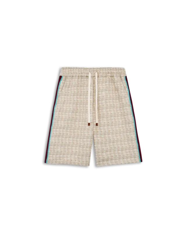 Drôle De Monsieur Short Tweed Shorts dunkelbeige Baumwolle