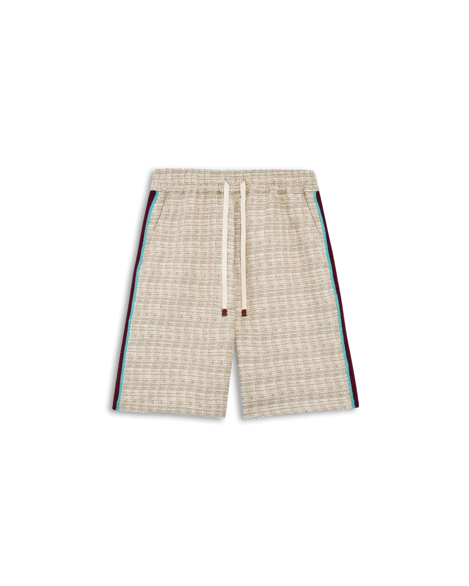 Drôle De Monsieur Short Tweed Shorts dunkelbeige Baumwolle