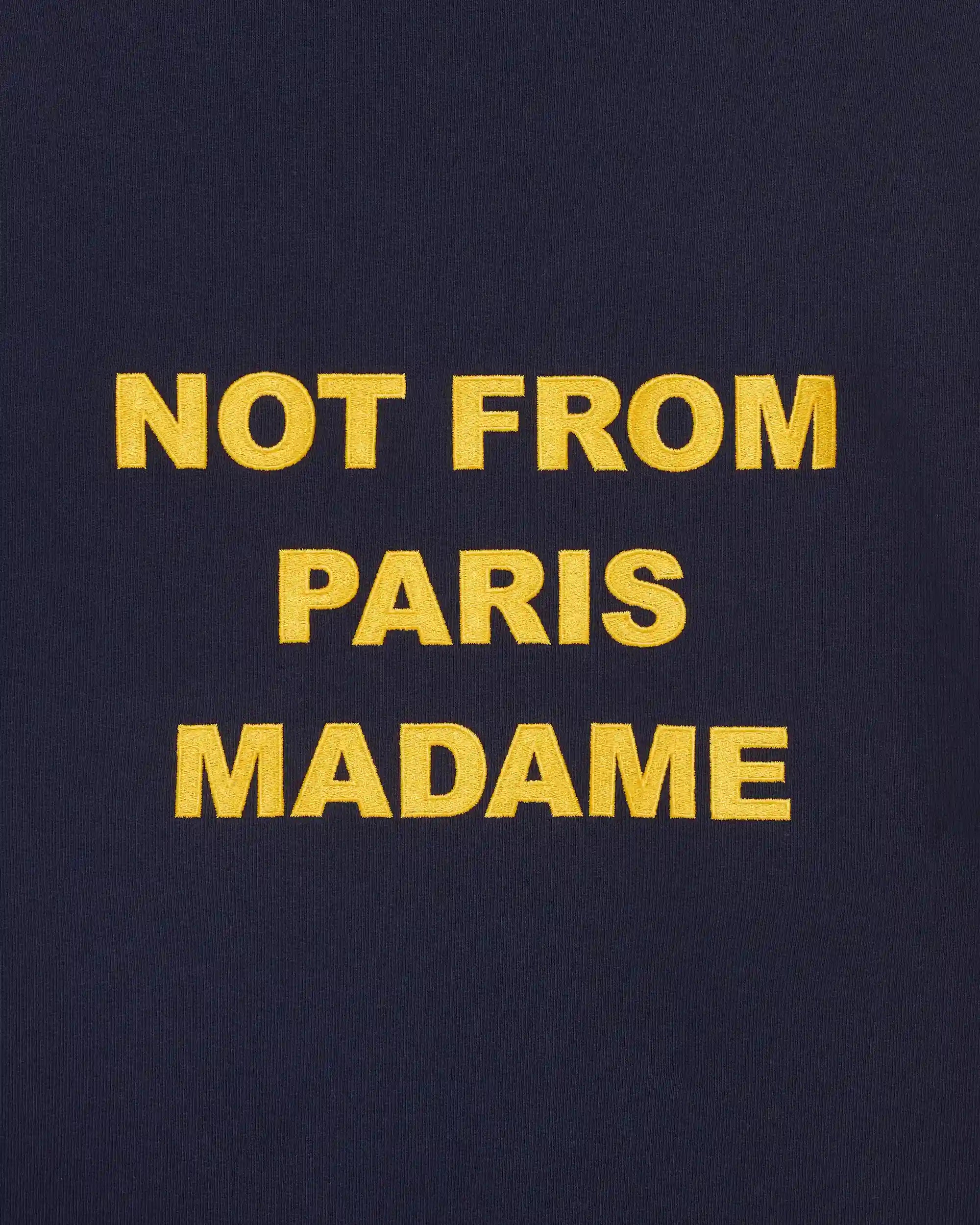 Drôle De Monsieur Bold Slogan Sweatshirt Sweatshirt navy Baumwolle