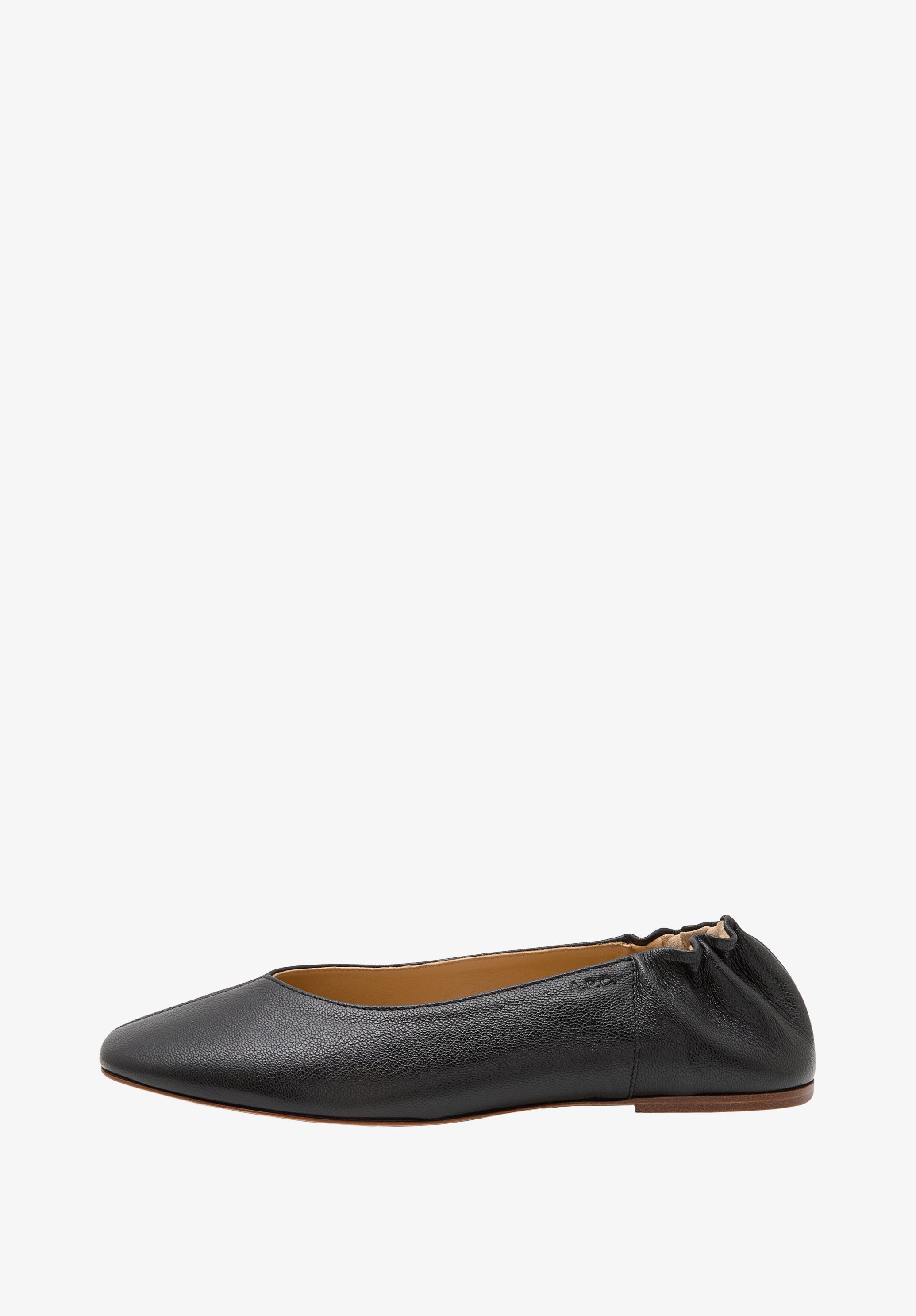 A.P.C. Ballerinas Eckkappe Narbenleder 38