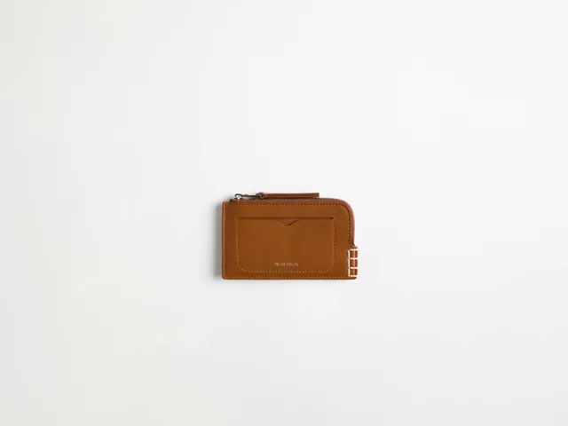 J.W.Anderson Loafer Zip Wallet Geldbörse Tan Leder