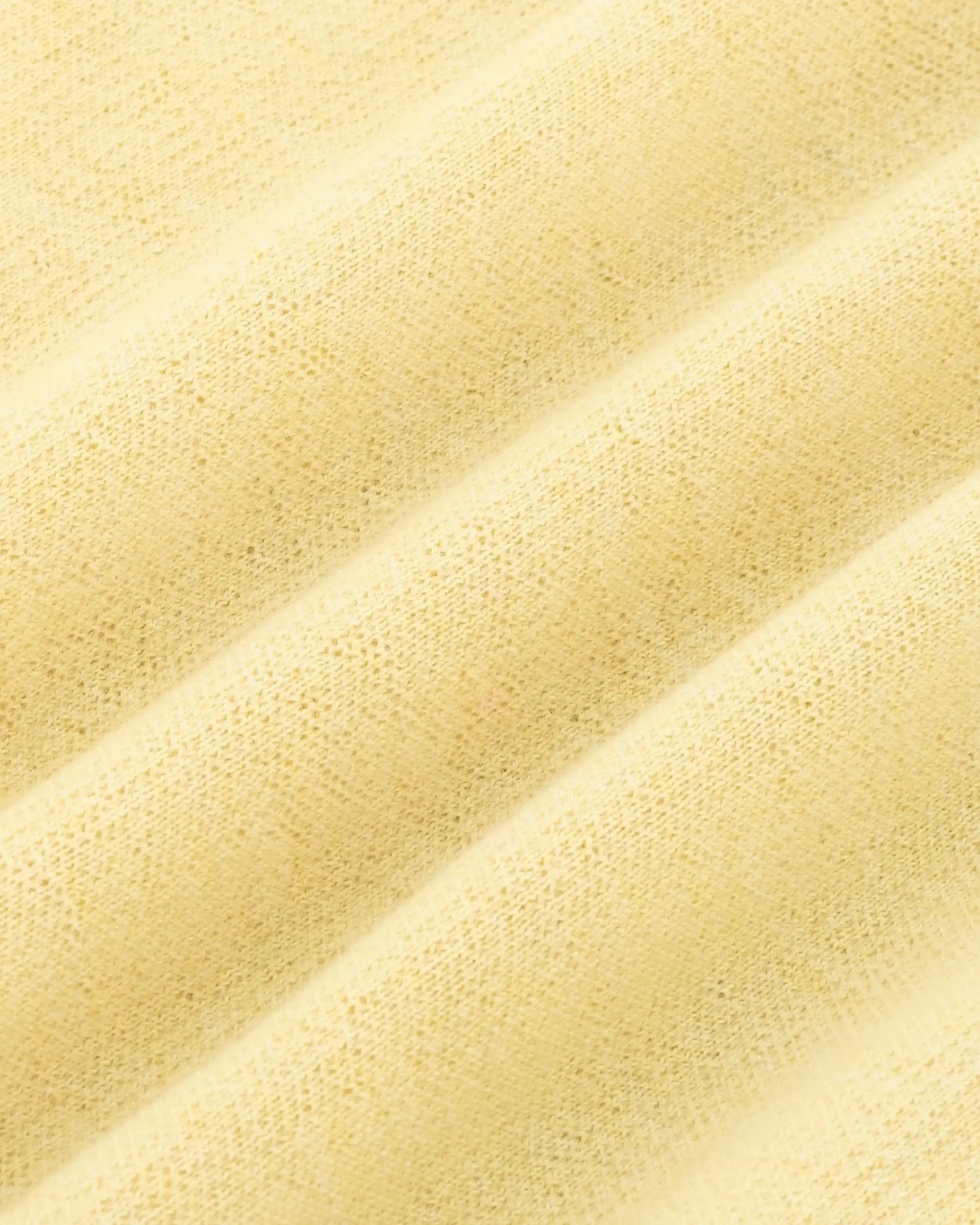 Drôle De Monsieur Polo Maille Drôle Strickpolo Hellgelb Merino