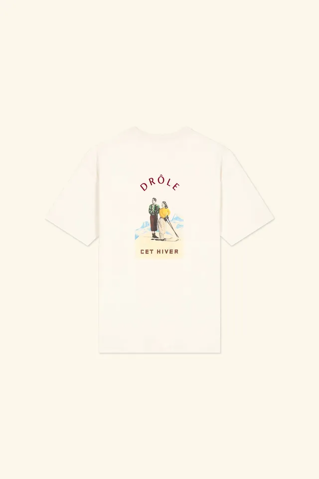 Drôle De Monsieur Le T-Shirt Cet Hiver T-Shirt Weiß