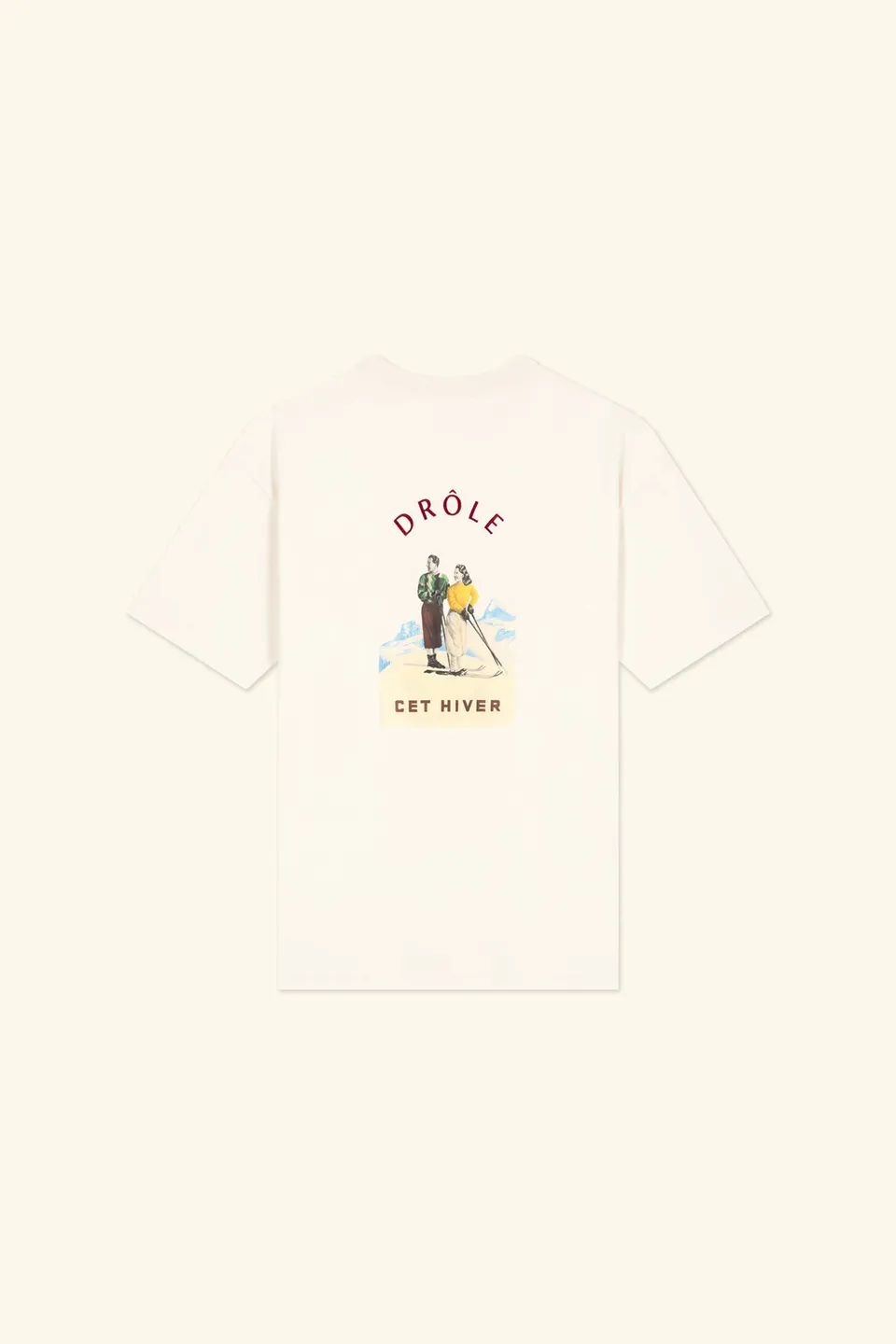 Drôle De Monsieur Le T-Shirt Cet Hiver T-Shirt Weiß