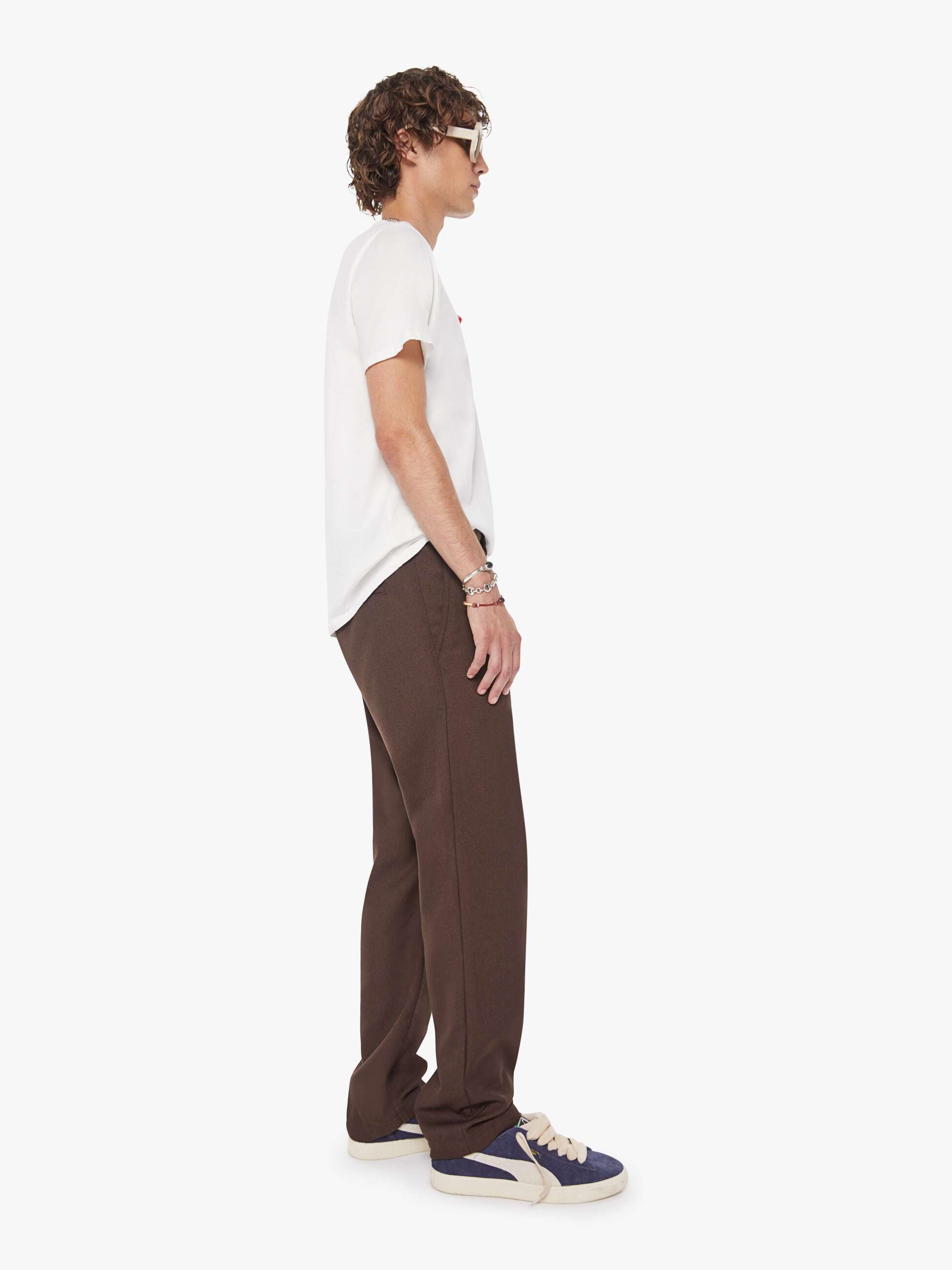Mother The Duke Hose Dunkelbraun Herren Loose Straight