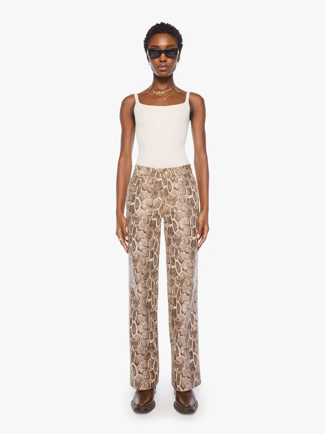 Mother The Maven Sneak Hose Royal Serpent Schlangenprint