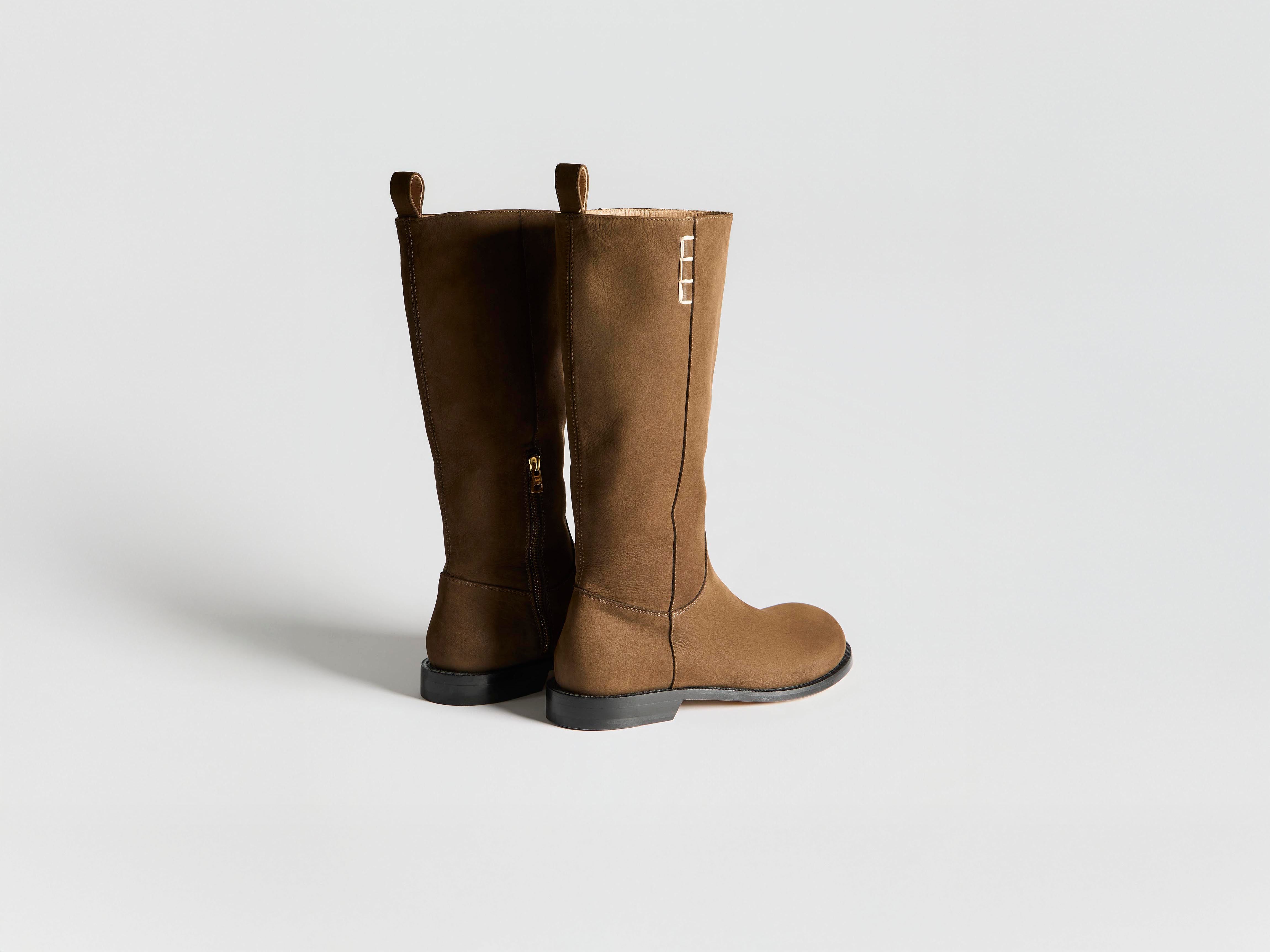 J.W.Anderson Loafer High Boot Stiefel Braun Nubuk 38