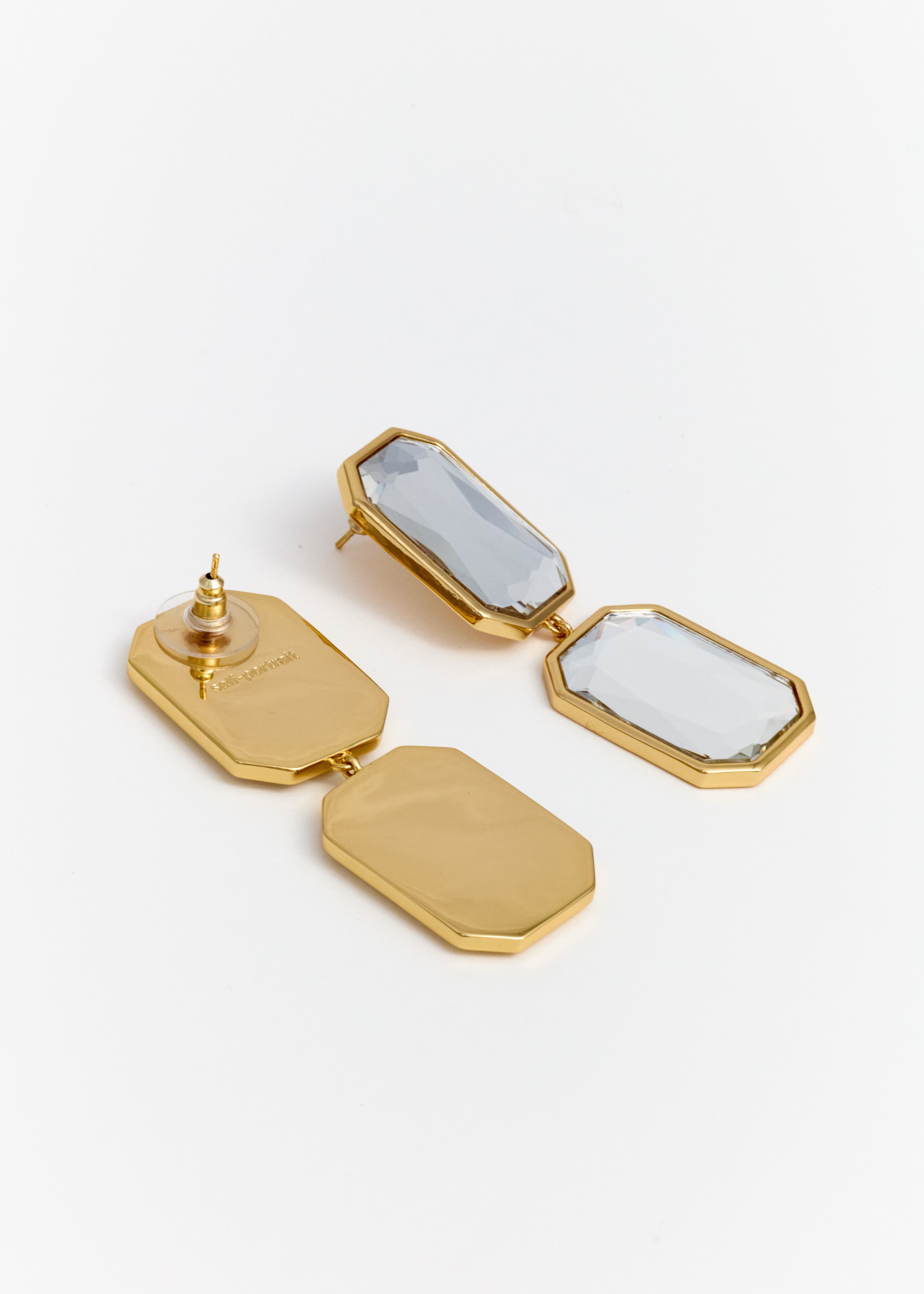 Self Portrait Crystal Tiered Ohrringe Gold One Size Kristall
