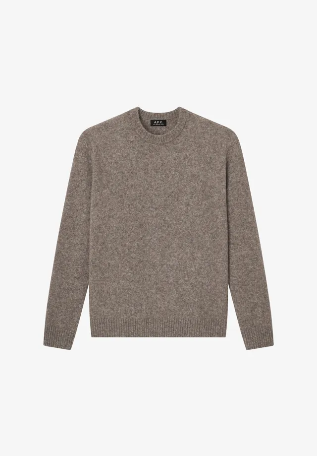 A.P.C. Pullover taupebraun weit Strickpullover Damen M