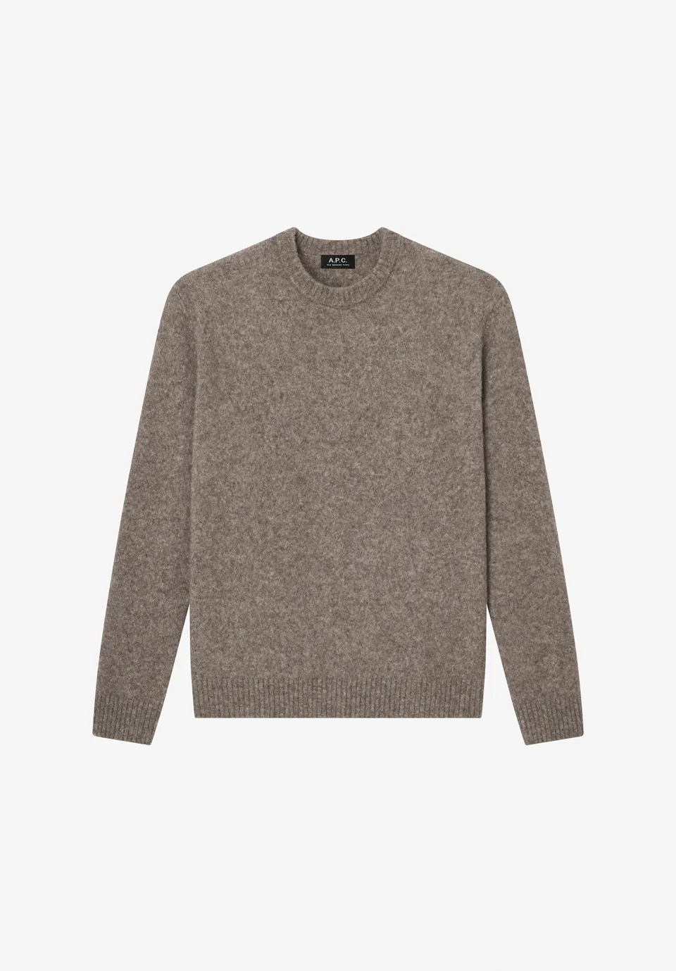 A.P.C. Pullover taupebraun weit Strickpullover Damen M