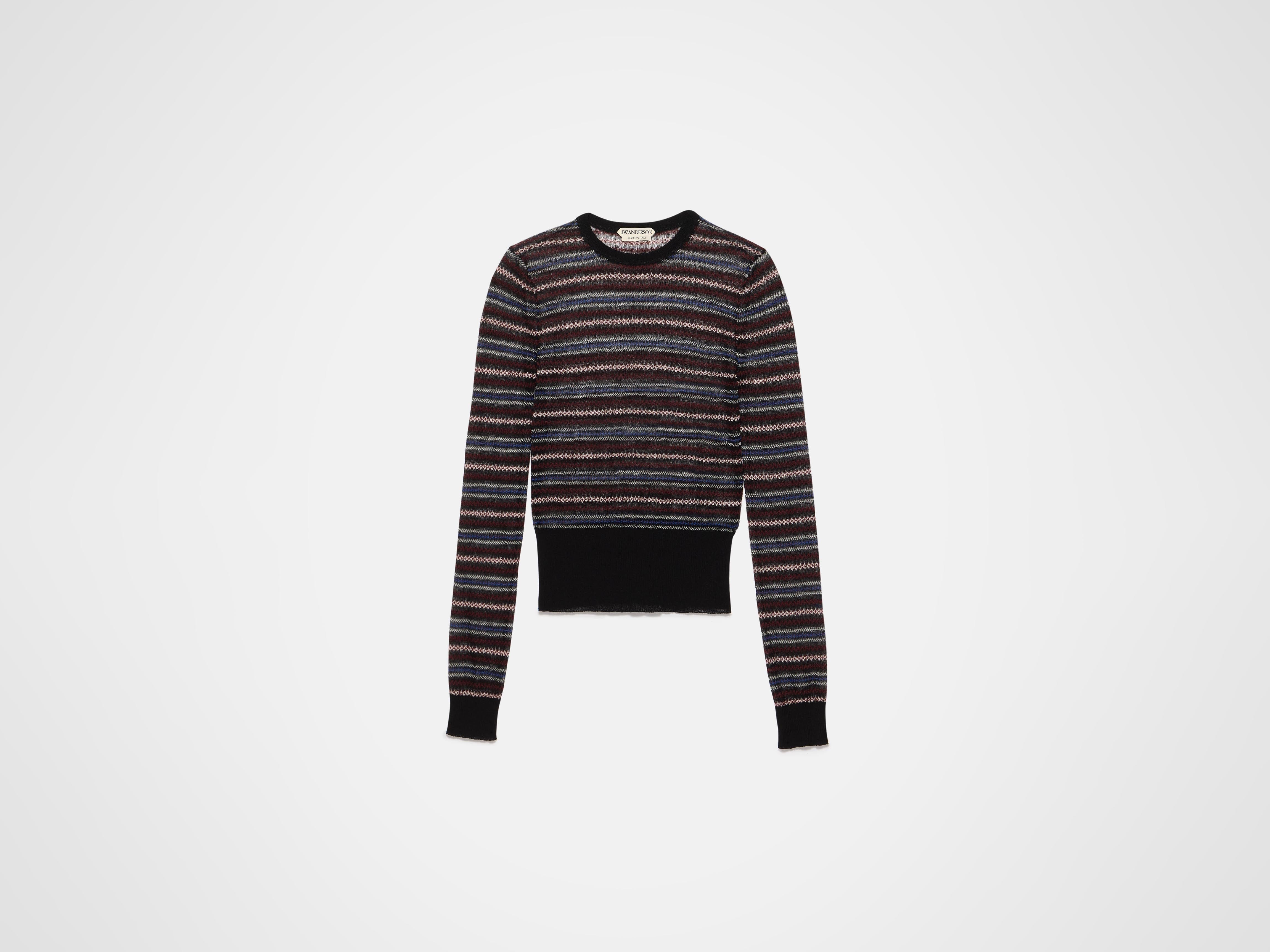 J.W.Anderson Fairisle Top Strickpullover Schwarz