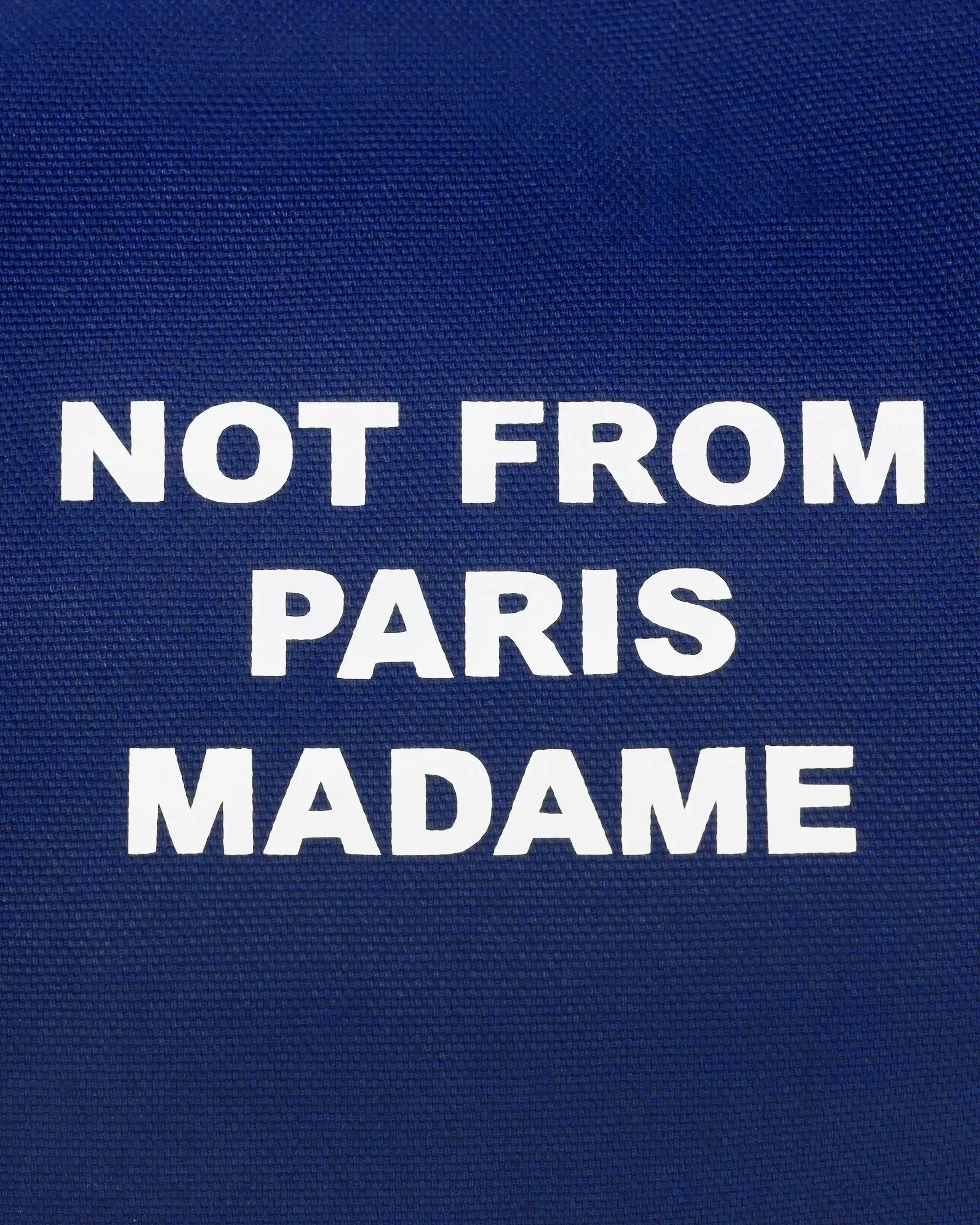 Drôle De Monsieur Slogan Gym Bag Sporttasche Blau Canvas
