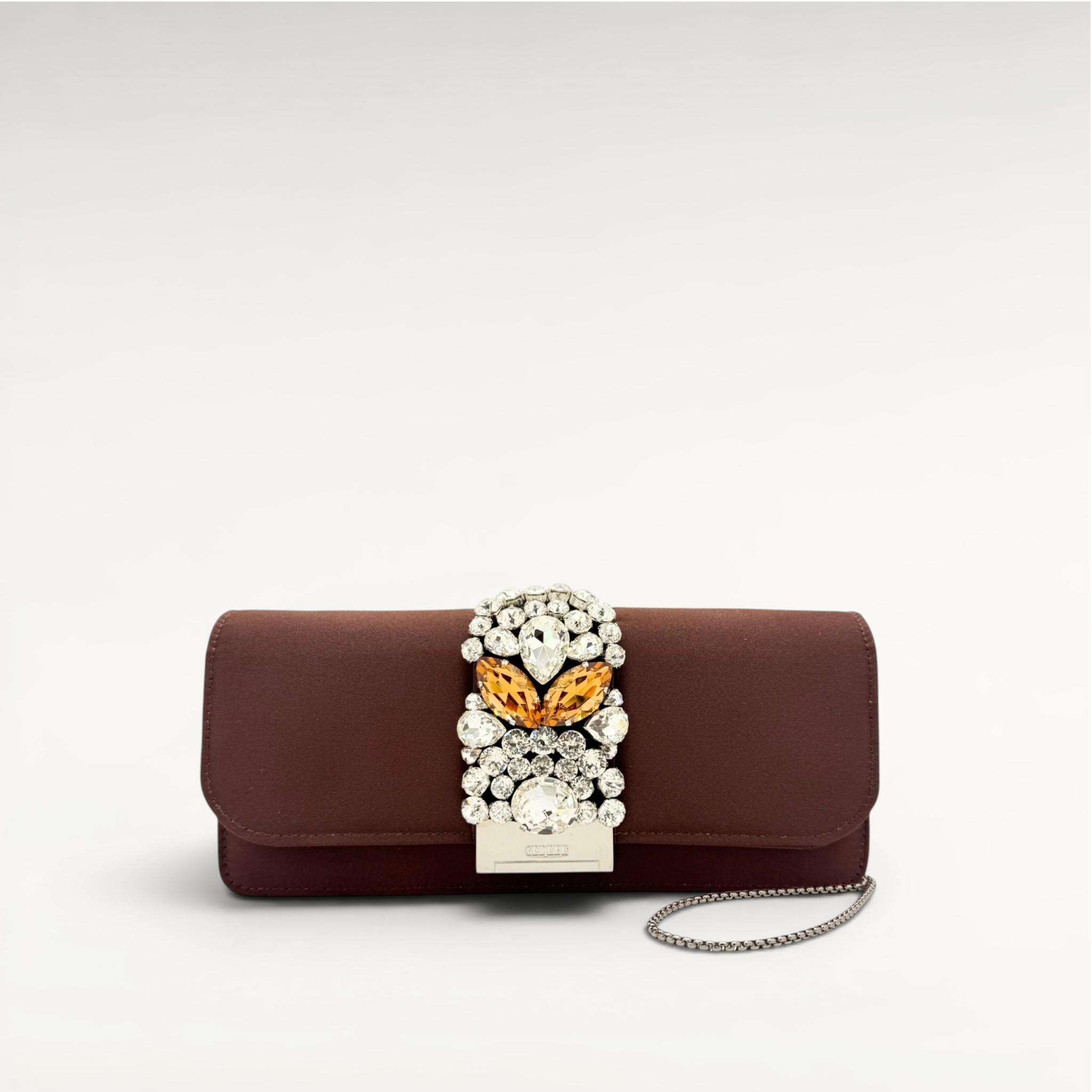 Gedebe Cliky Long Clutch Satin Schmuckstickerei