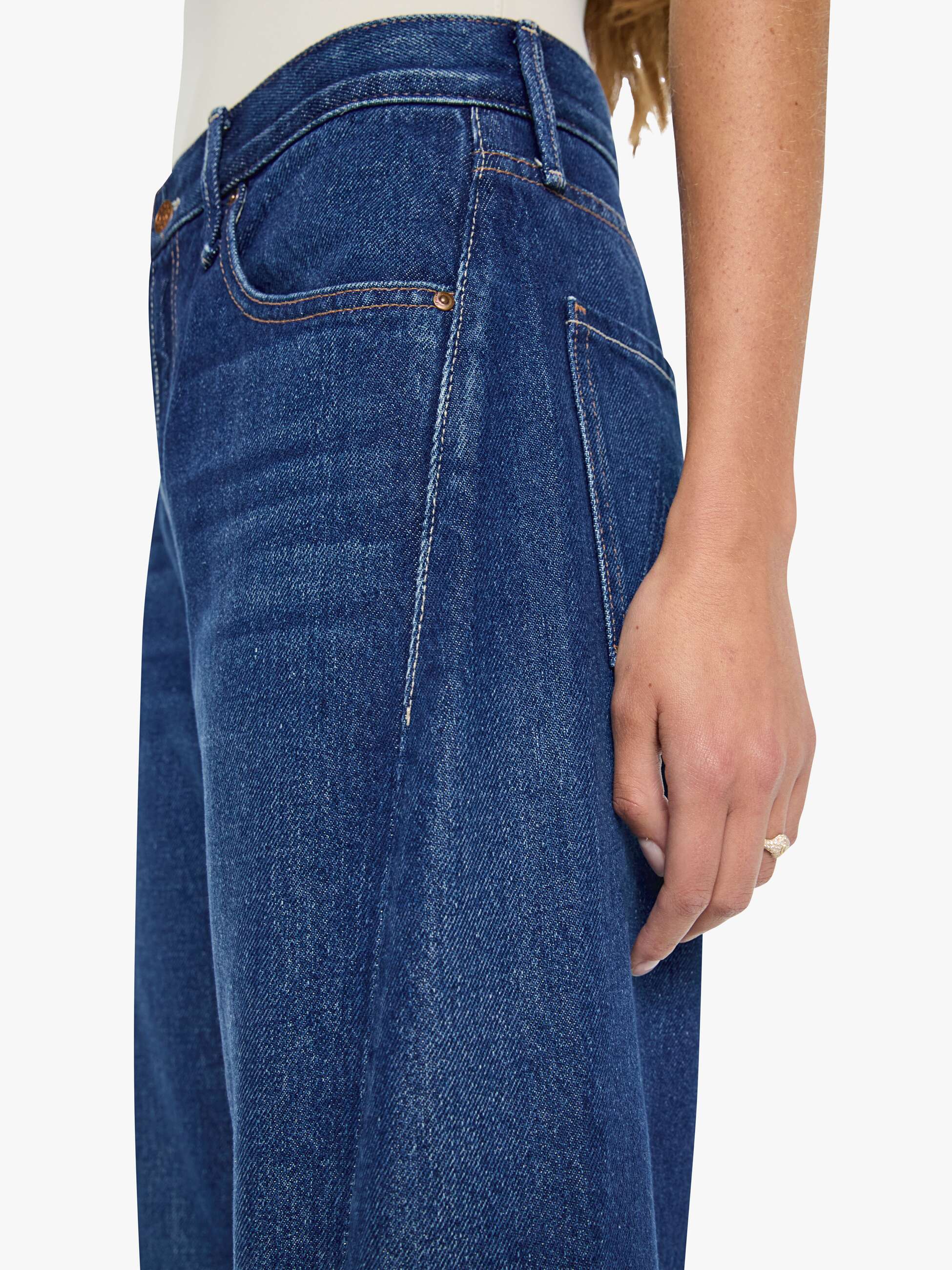 MOTHER SNACKS The Lemon Twist Sneak Wide Leg Jeans Yes Chef!