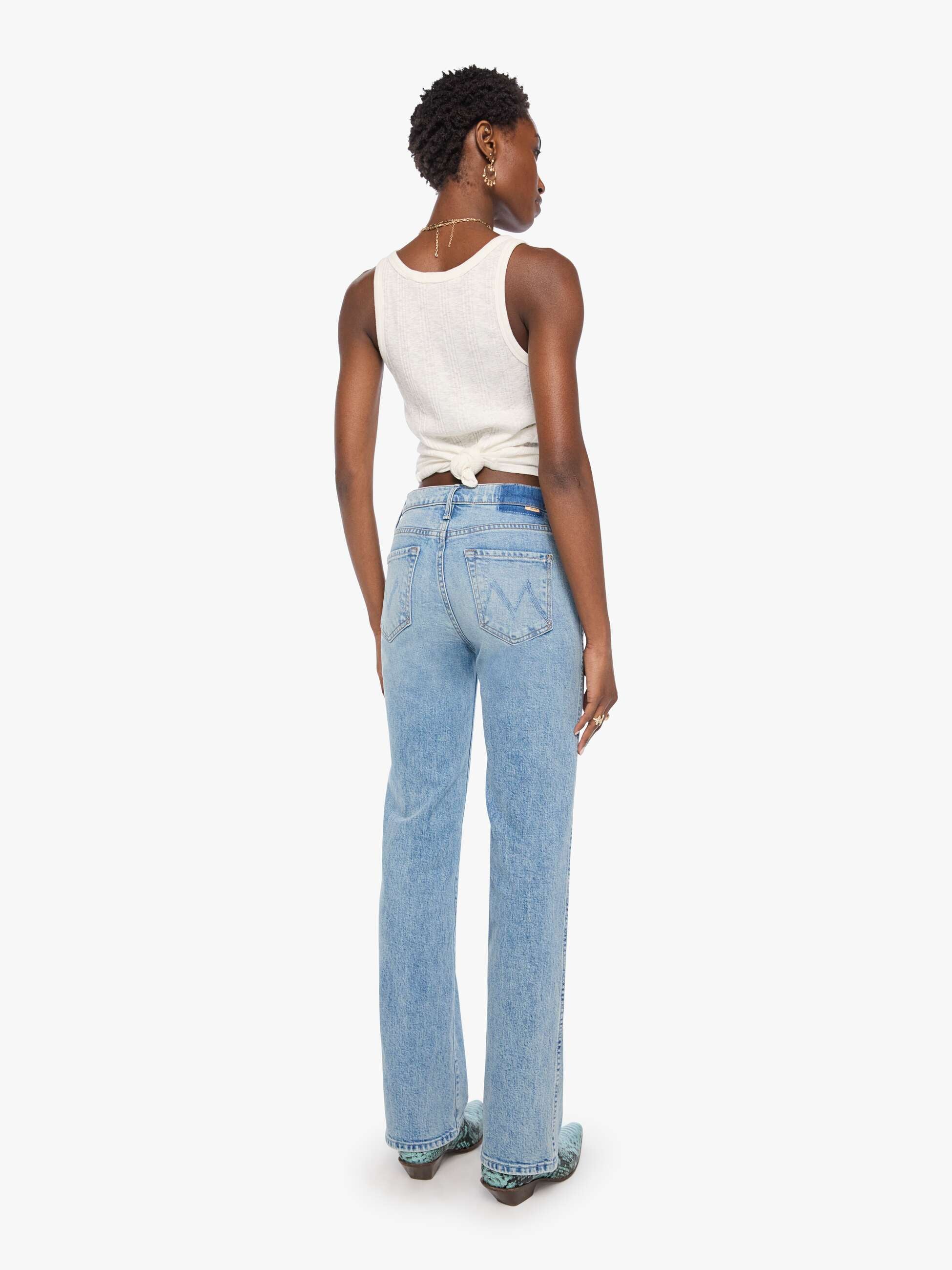 Mother The Kick It Double Sneak Jeans Finders Keepers Straight