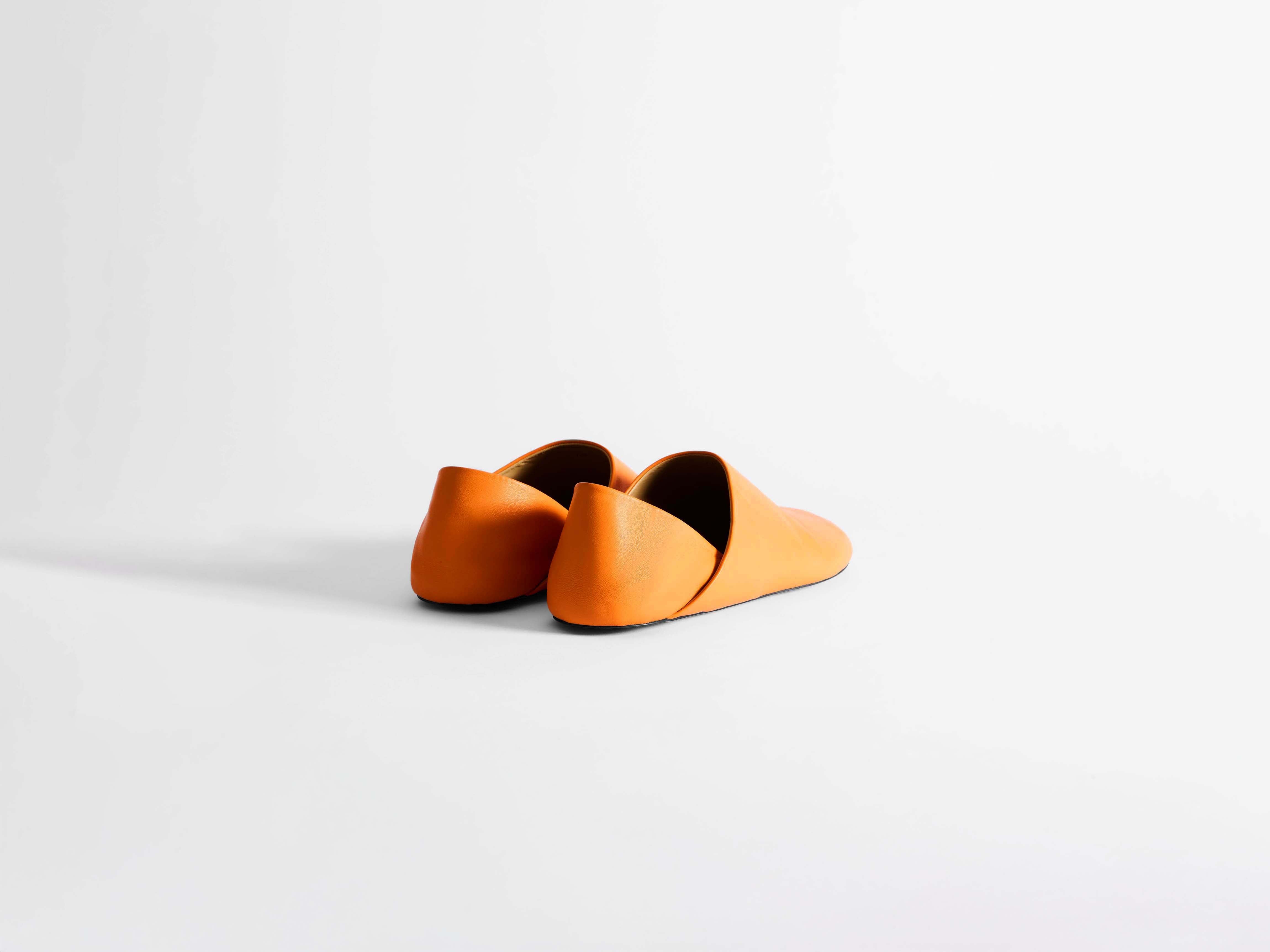 J.W.Anderson Slipper Mules Schuhe Herren Orange Leder