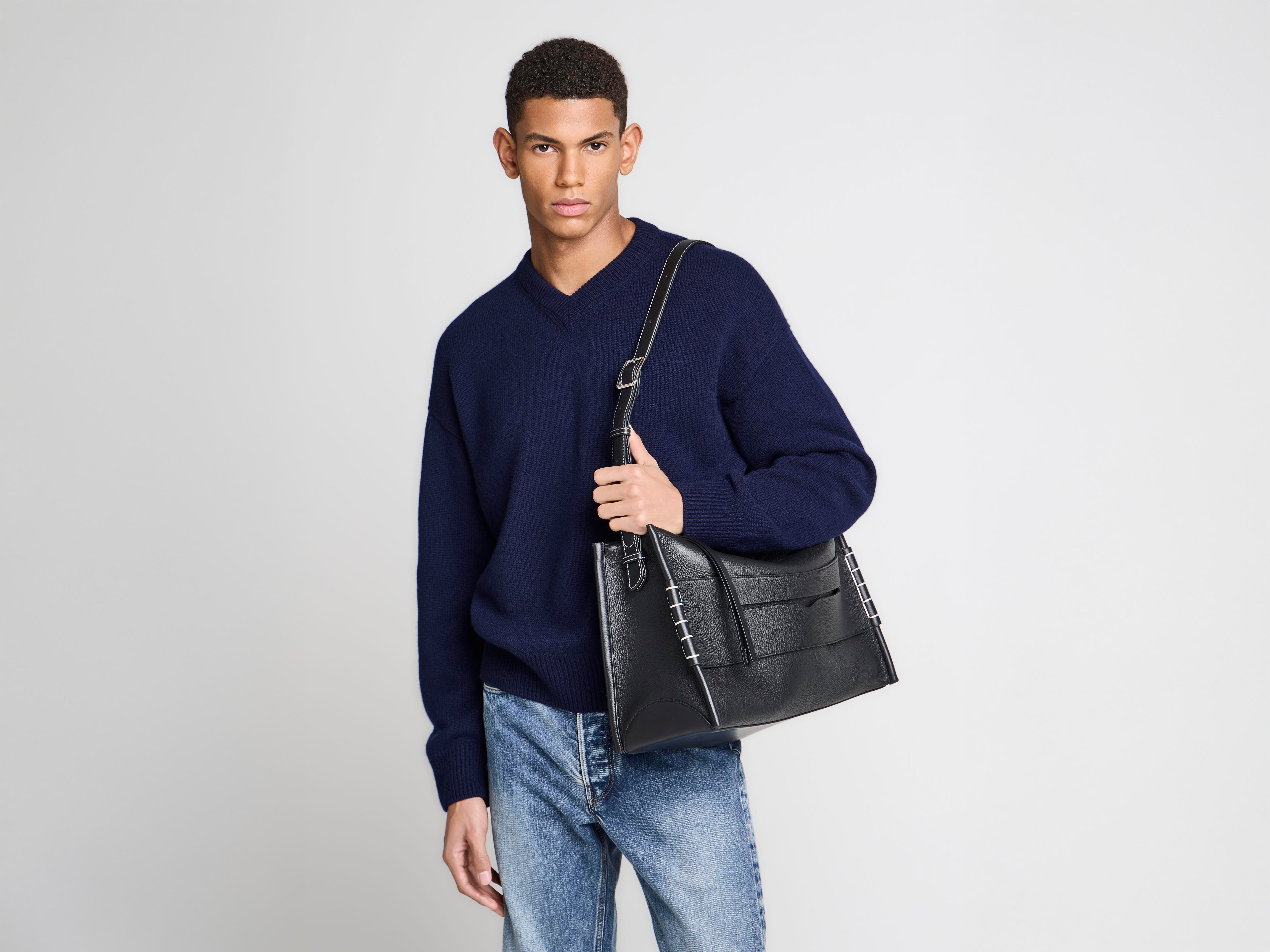 J.W.Anderson Messenger Loafer Bag Tasche Schwarz Leder Crossbody