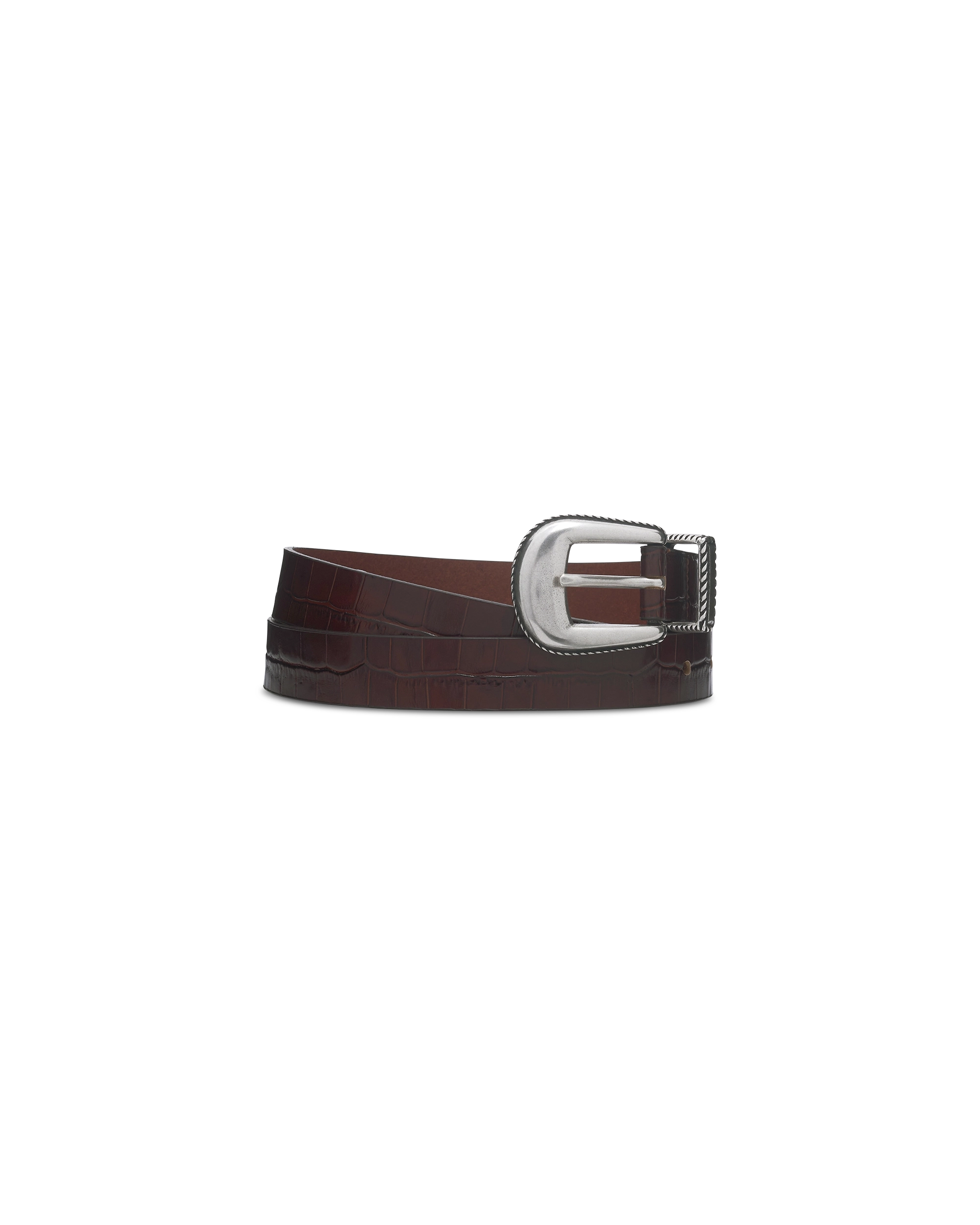 Drôle De Monsieur Croco Gürtel braun Leder 2,5cm