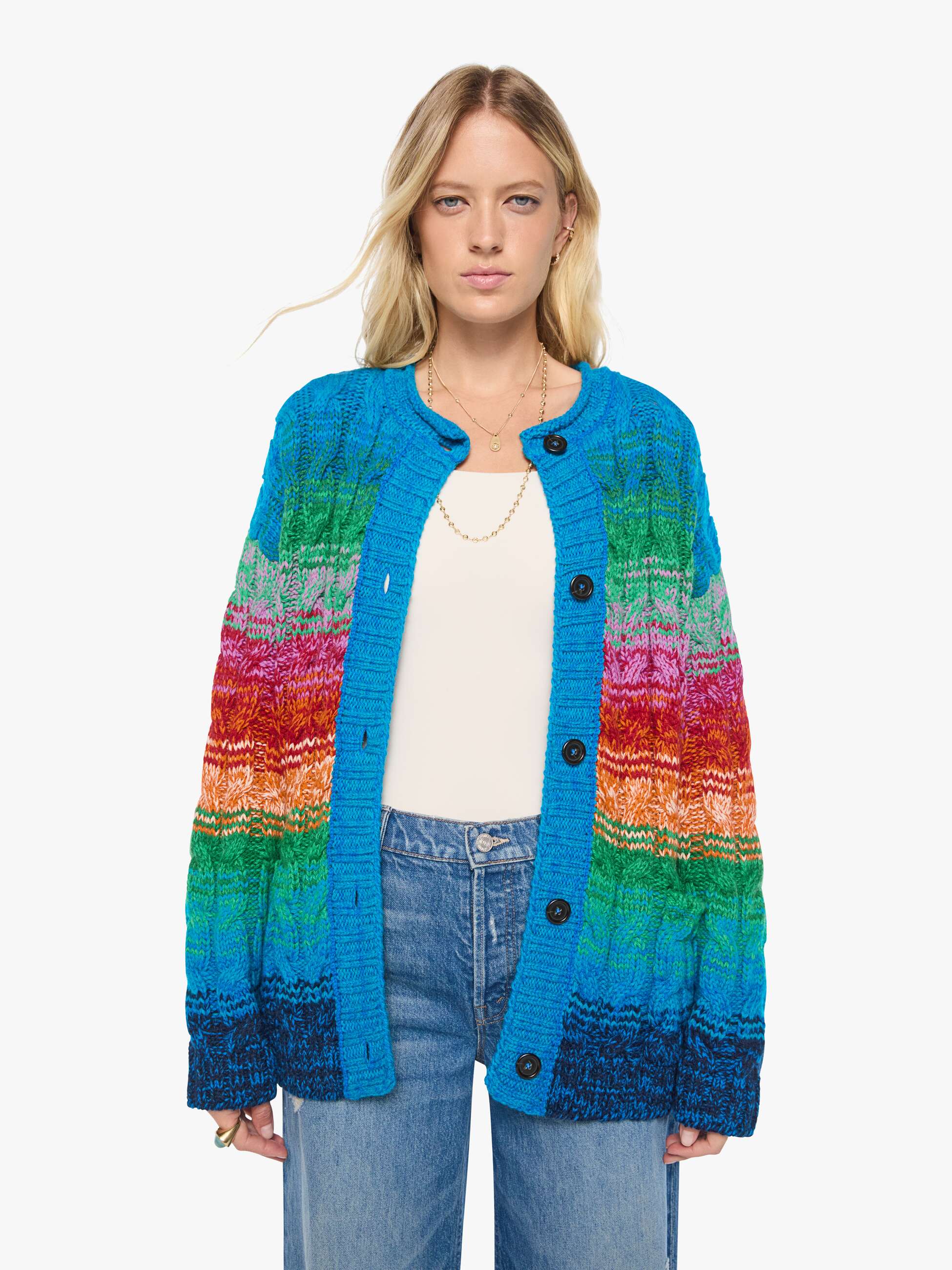 Mother The Biggie Cardigan Strickjacke Bunt Alpaka