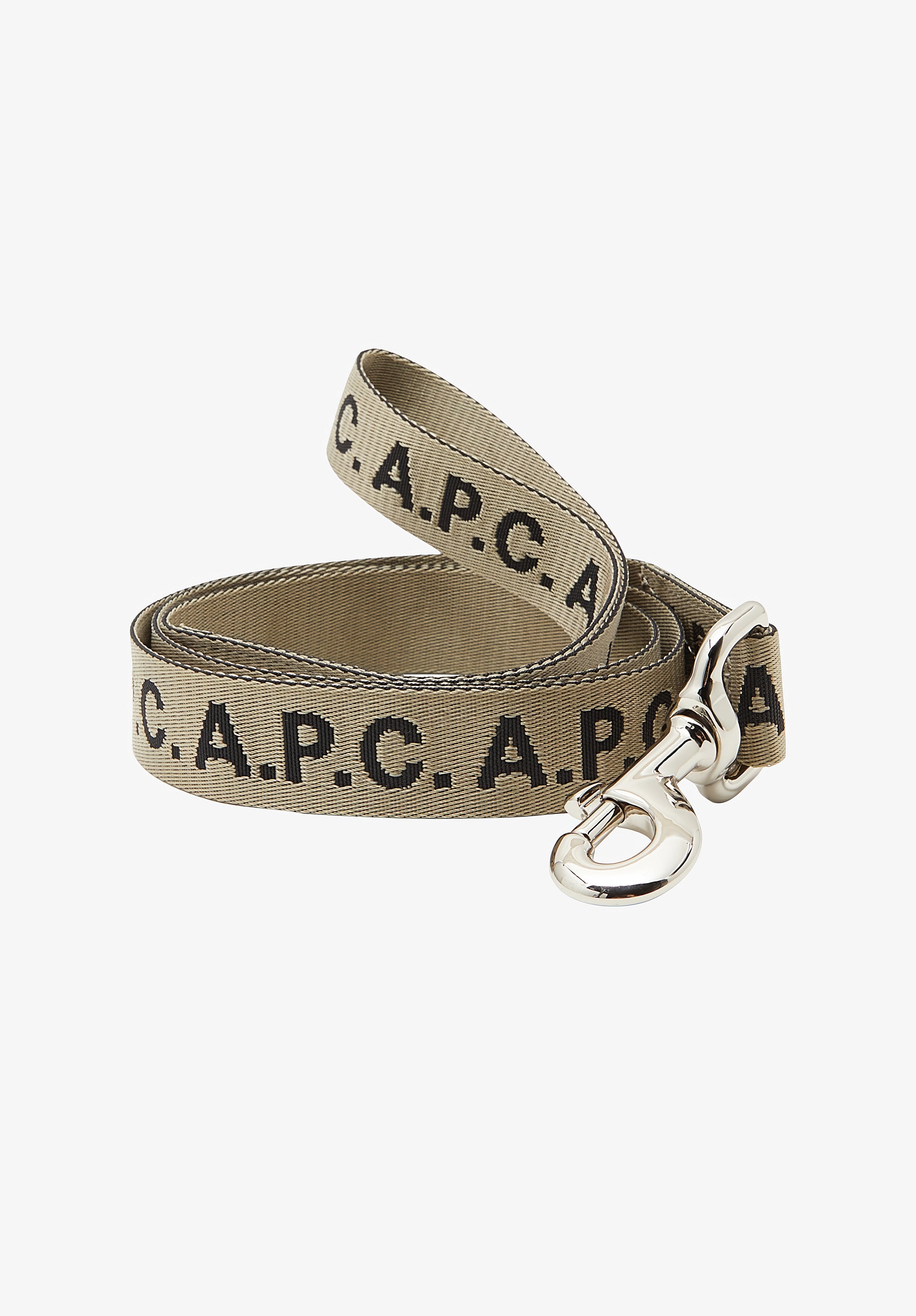 A.P.C. Toutou Hundeleine Logo Grün TU Karabiner