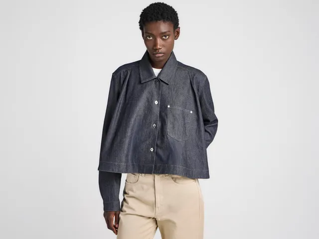 J.W.Anderson Shirts Flare Hemd Indigo Denim Japan
