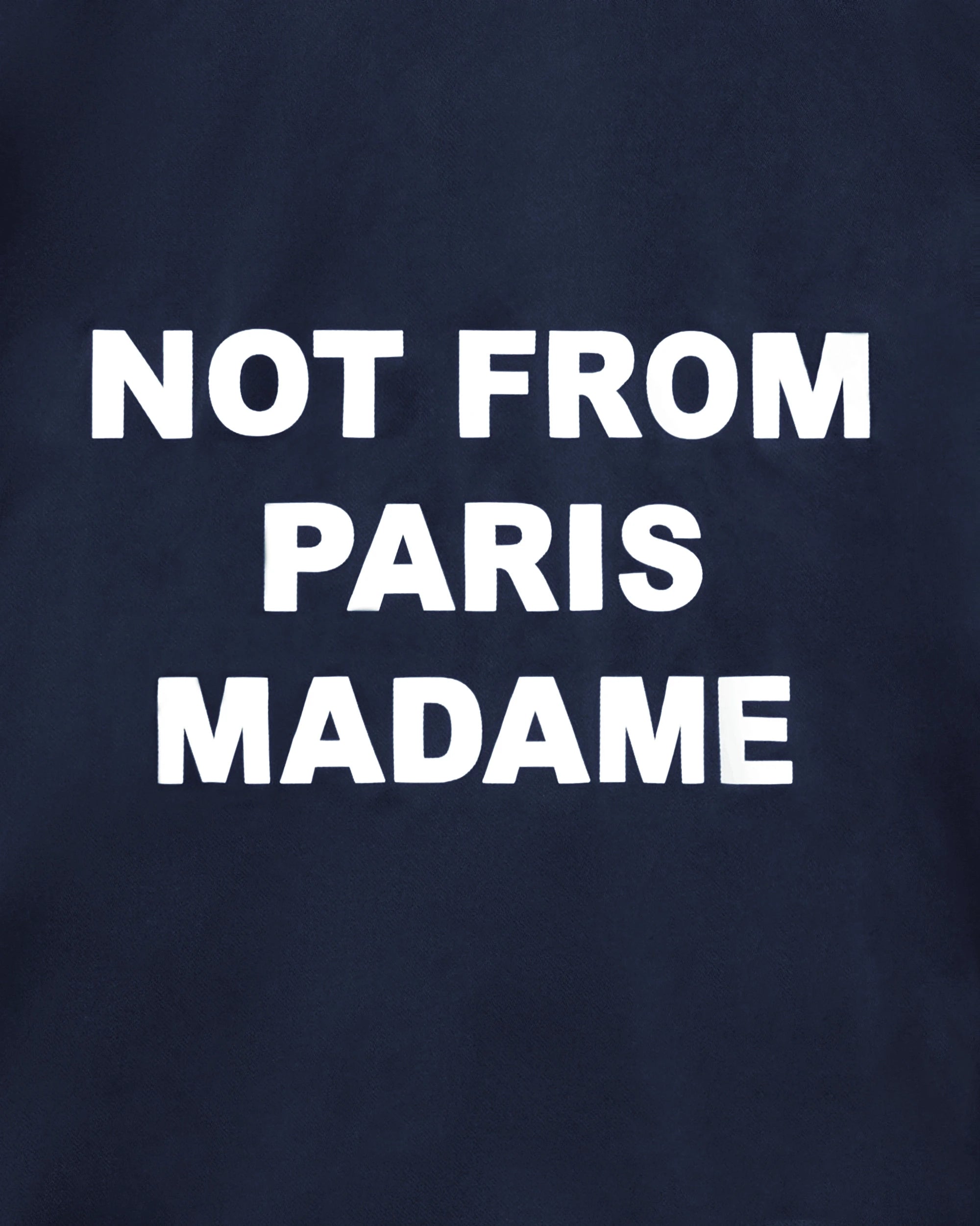Drôle De Monsieur Slogan Jacke Nylonjacke Navy Wasserabweisend