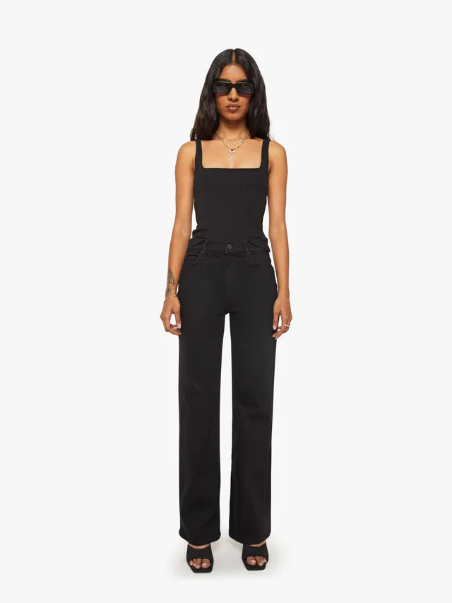 Mother Denim The Lil Kick It Jeans Nighty Night Schwarz
