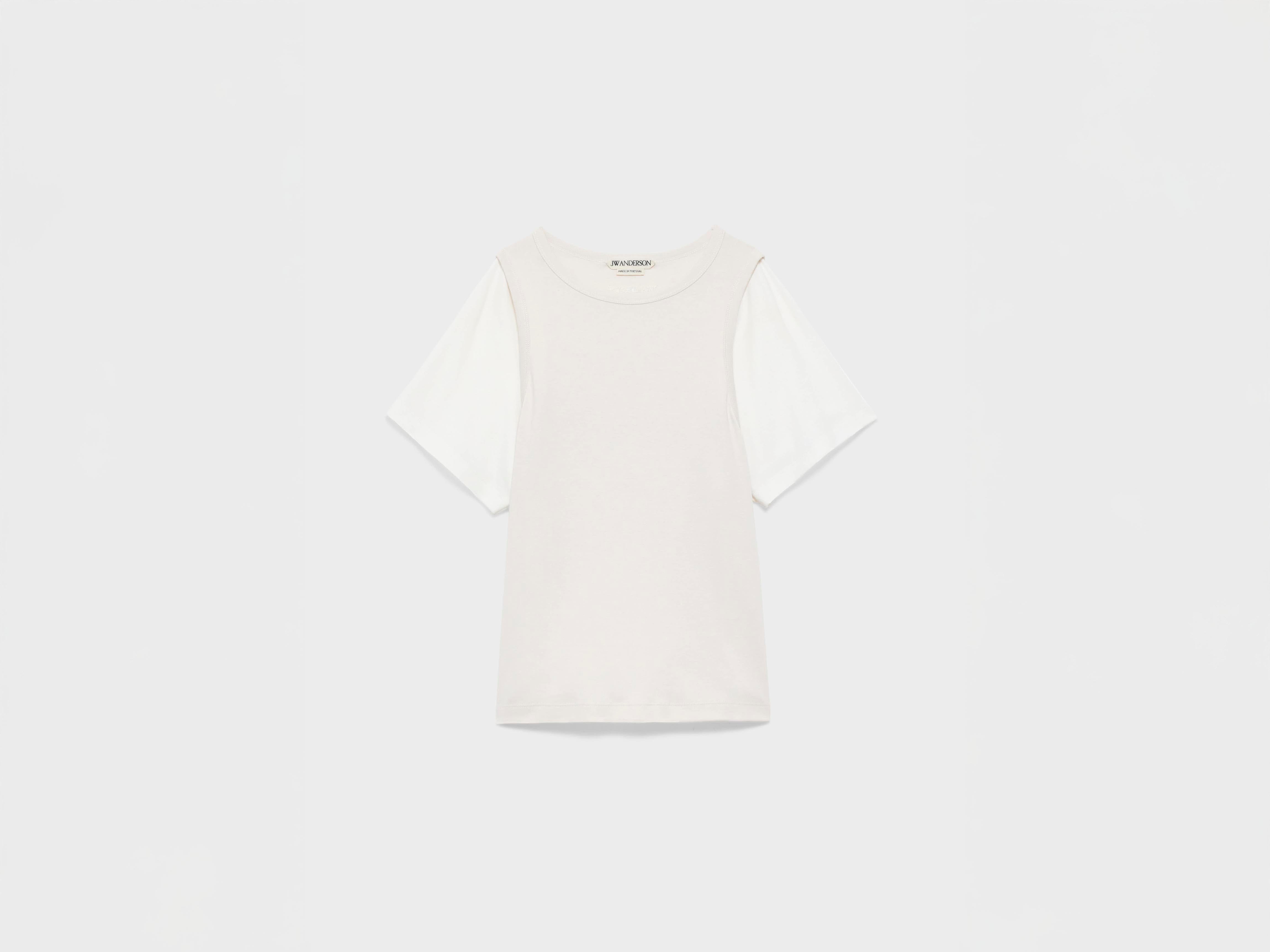 J.W.Anderson Shirts Double-Layered T-Shirt Limestone