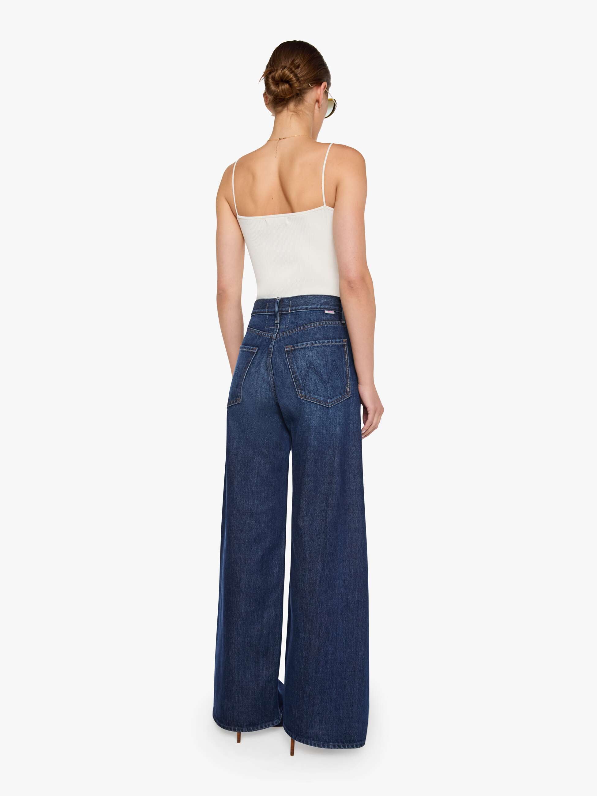 Mother SNACKS Lemon Twist Jeans Fresh Squeezed Dunkelblau