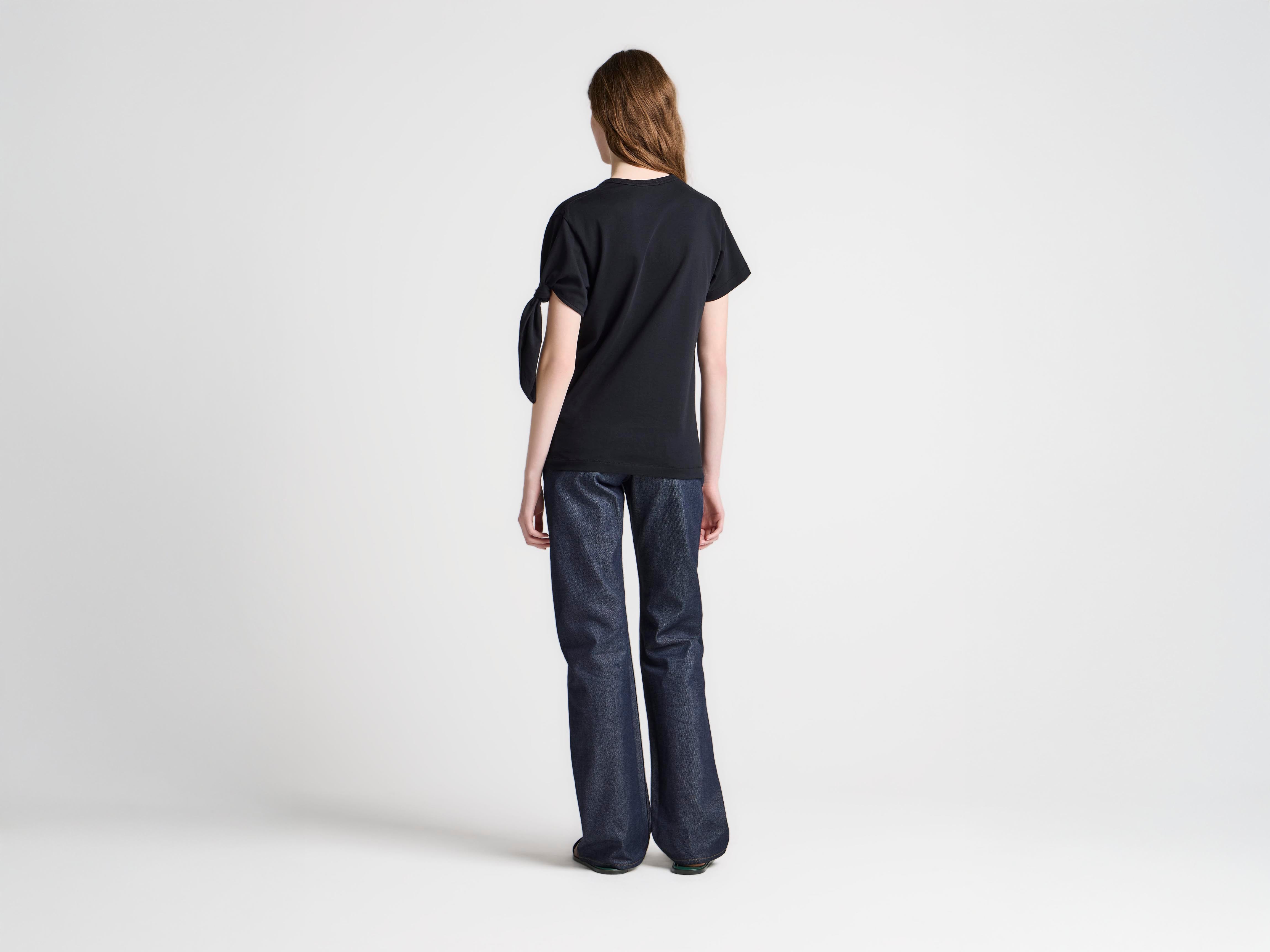 J.W.Anderson Shirts Knotted Sleeve T-Shirt Damen Schwarz Anker-Stick