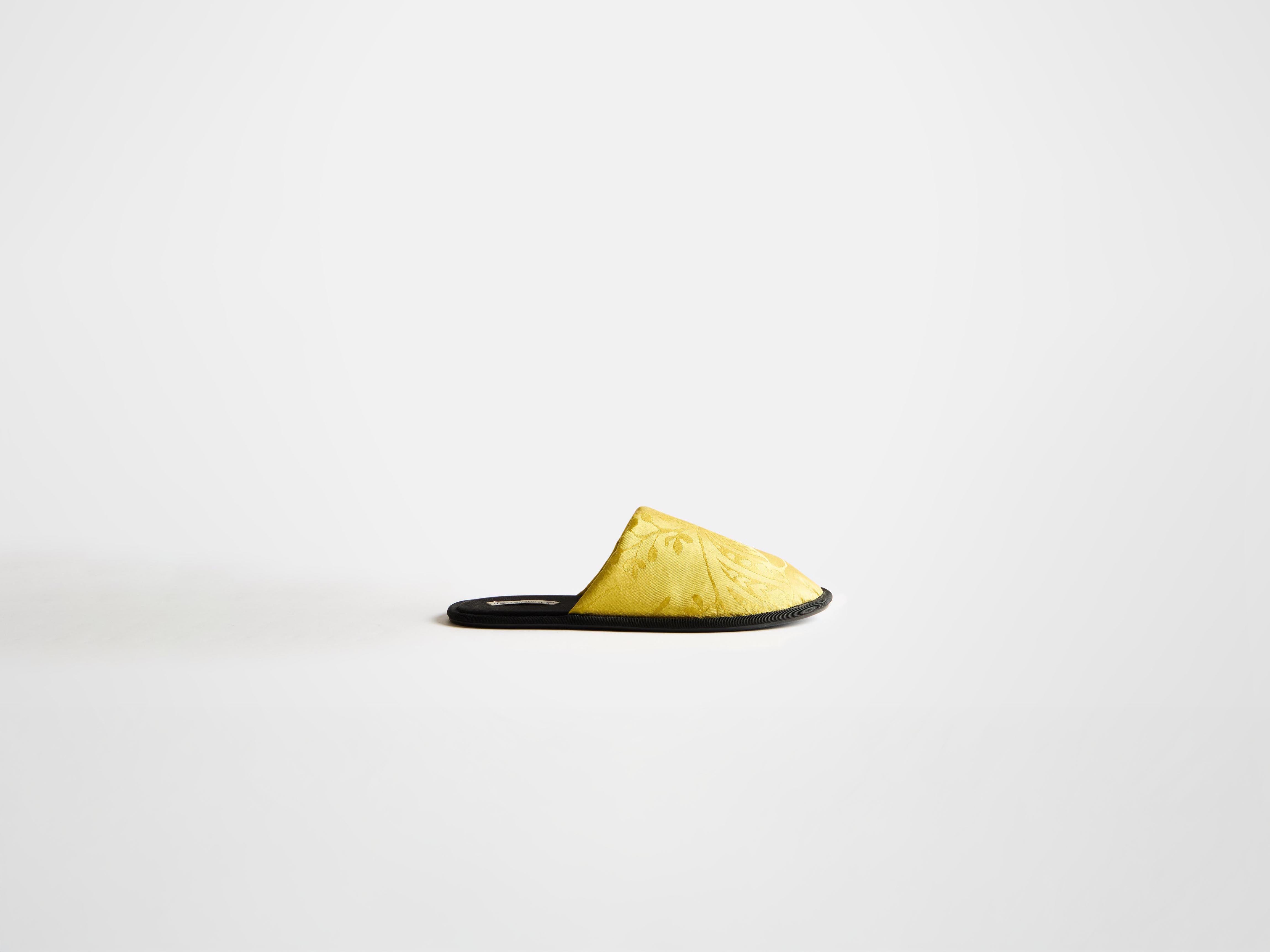 J.W.Anderson Close Toe Slides Citrine Seide Jacquard