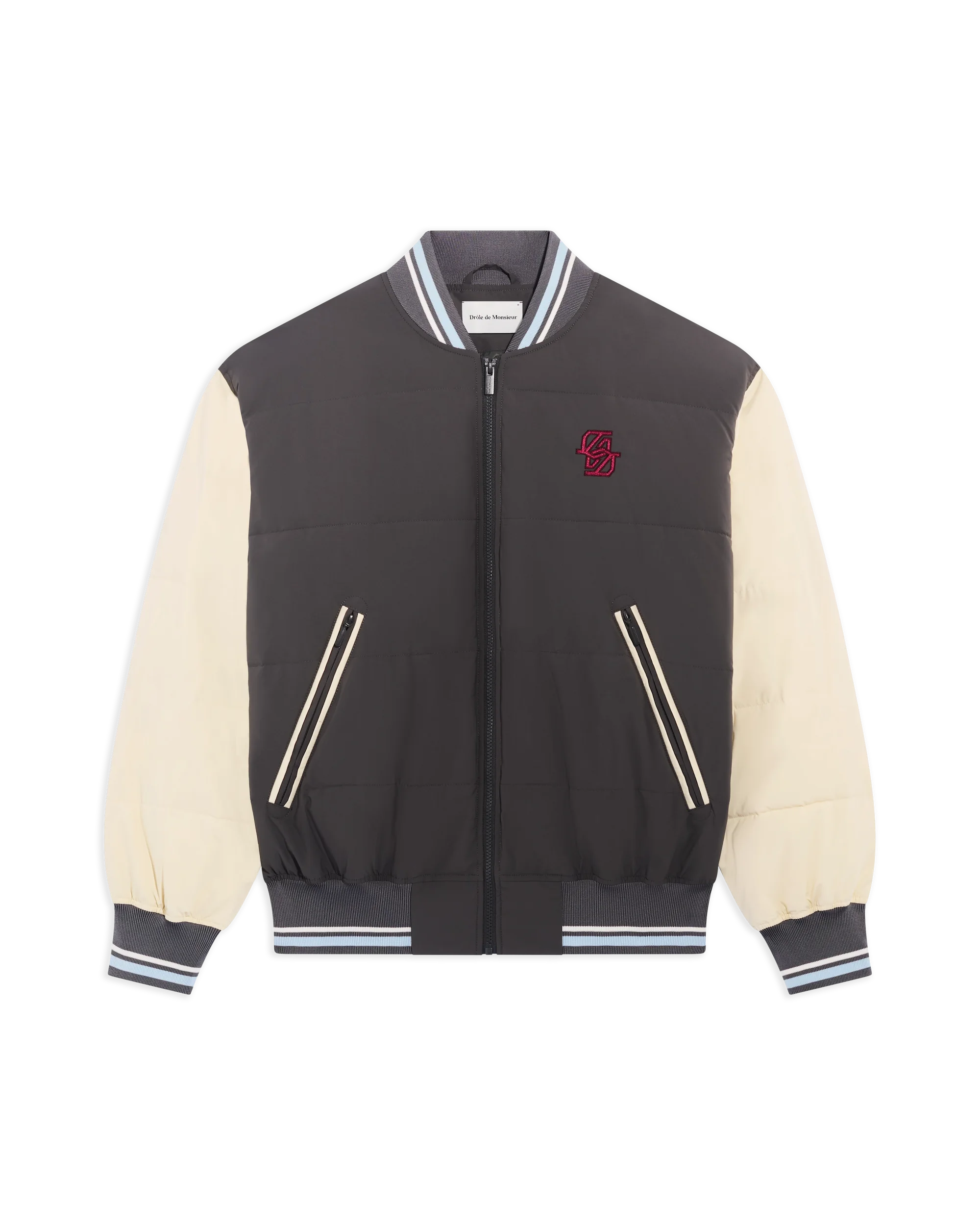Drôle De Monsieur Horses Puffer Jacke Grau Polyester