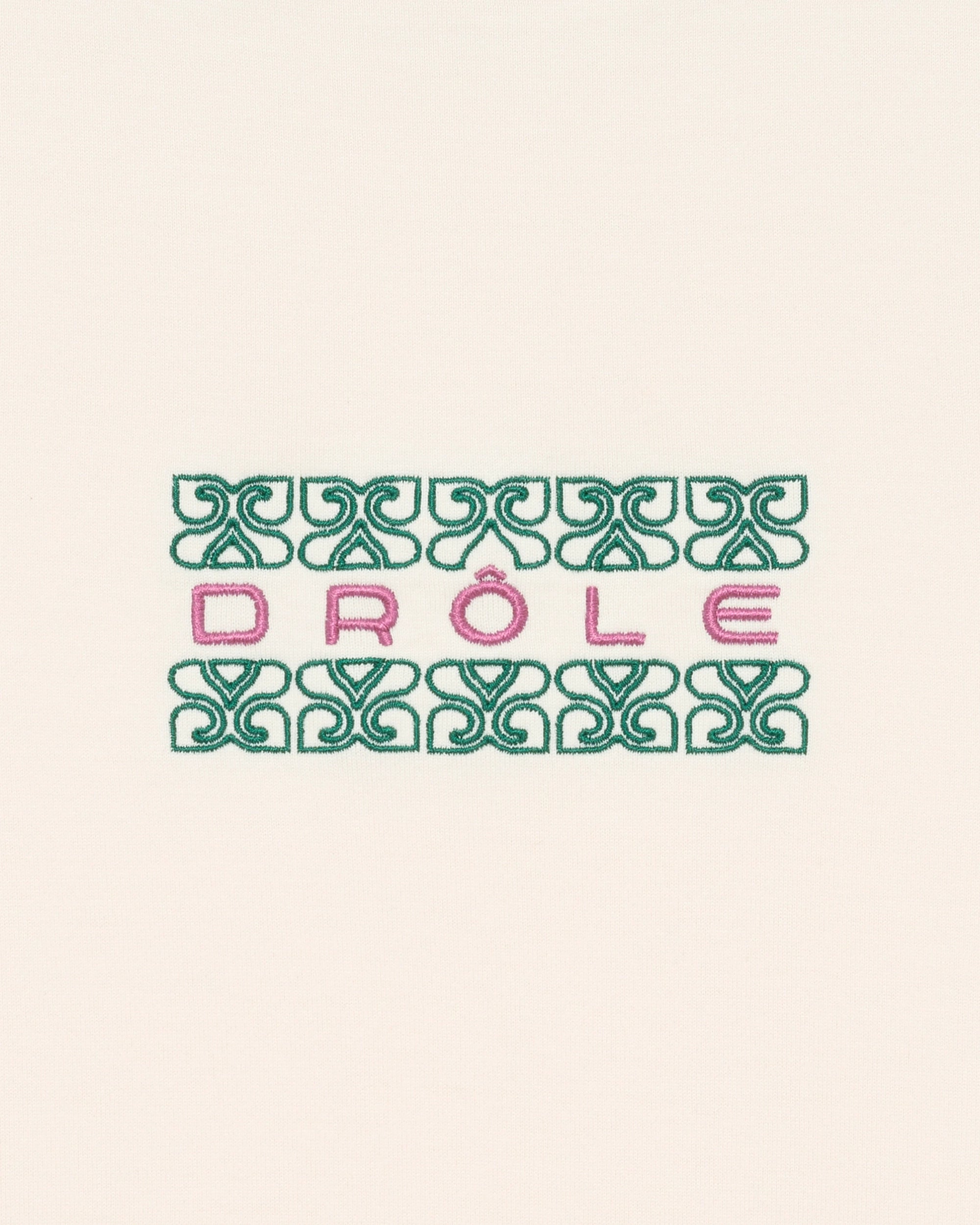 Drôle De Monsieur T-Shirt Ornements T-Shirt hellbeige Baumwolle