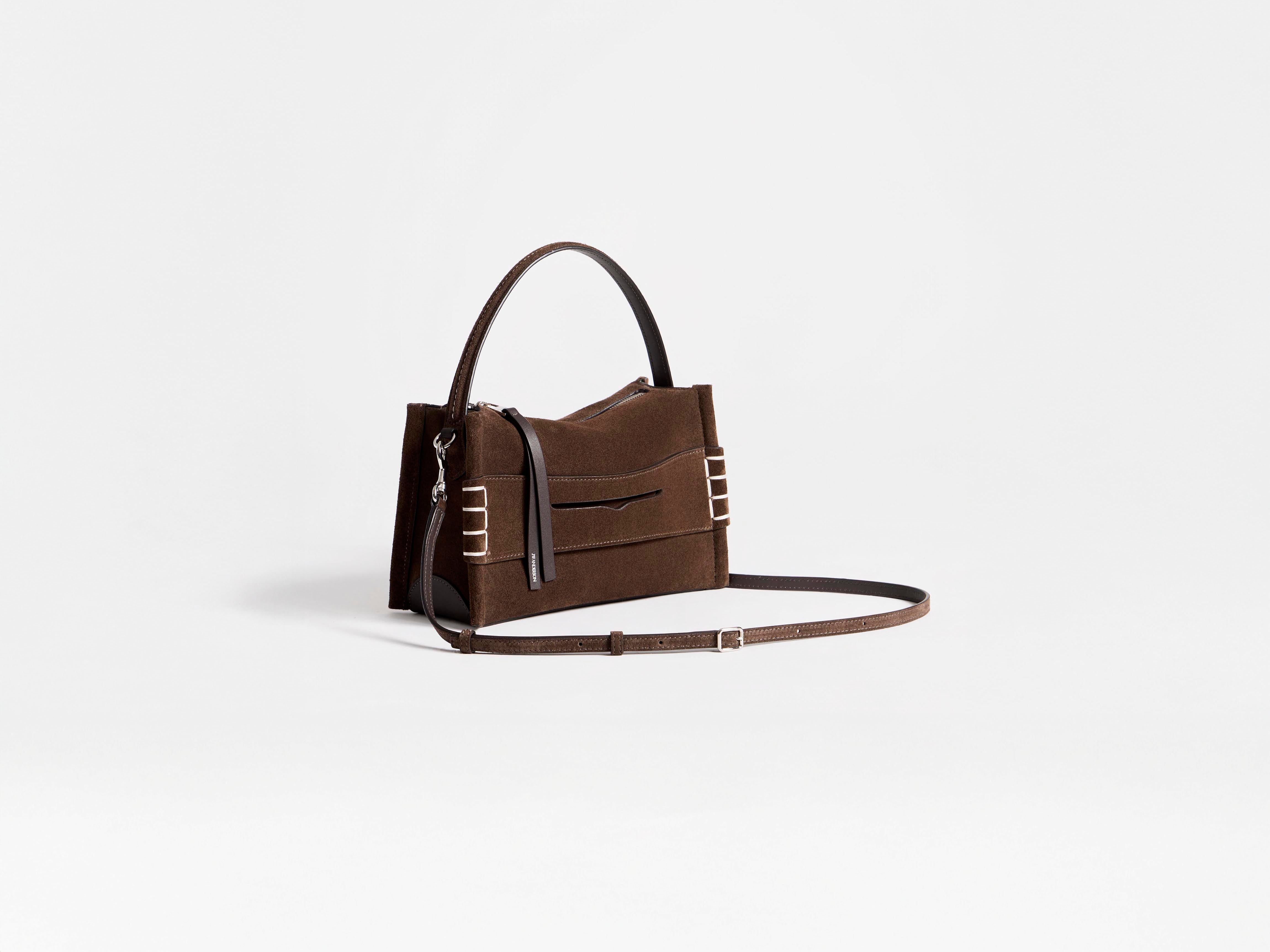 J.W.Anderson Small Loafer Bag Tasche Braun Wildleder