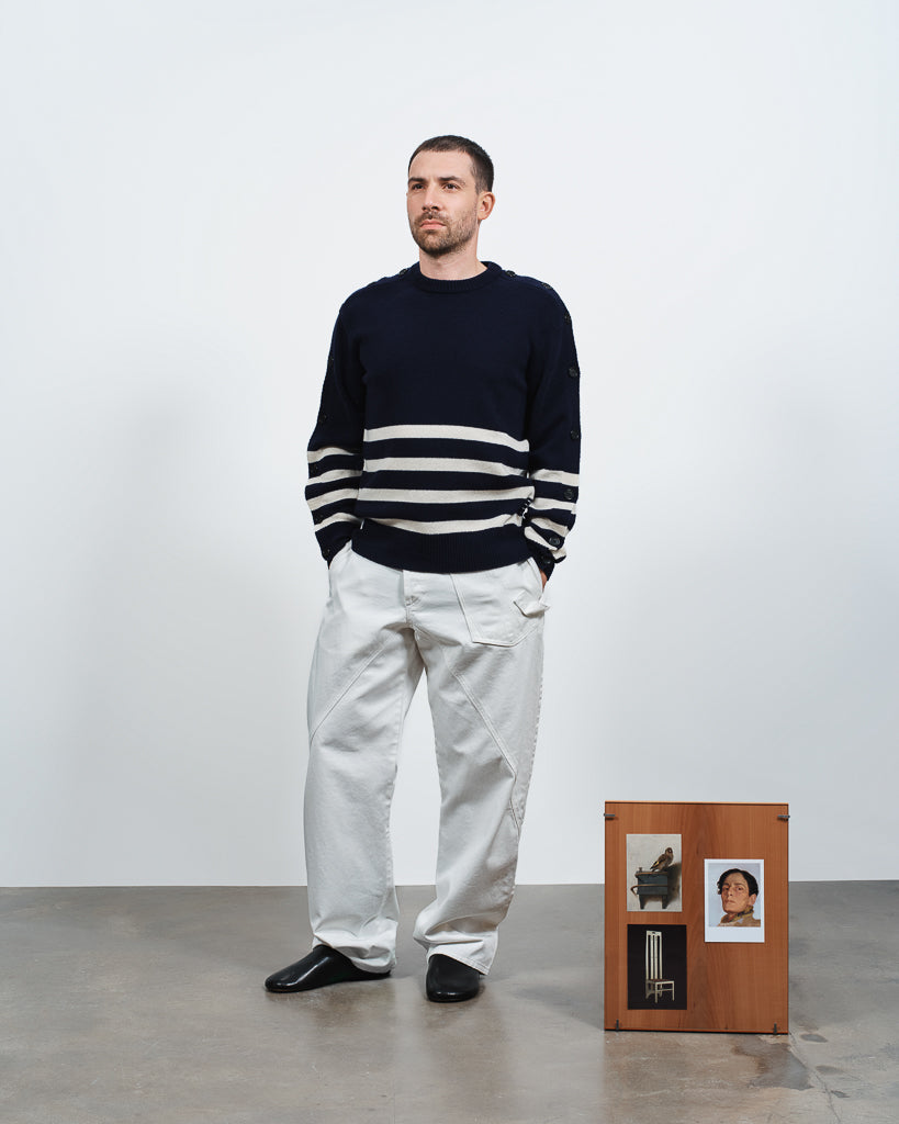 J.W.Anderson Breton Jumper Pullover Navy Herren Streifen