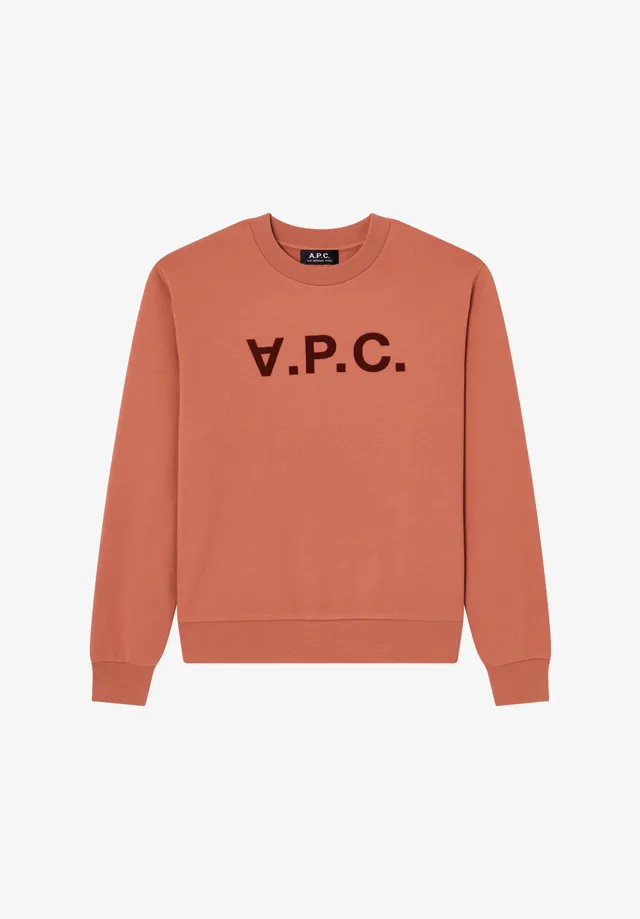 A.P.C. V.P.C. Sweatshirt ziegelrot Bio-Baumwolle