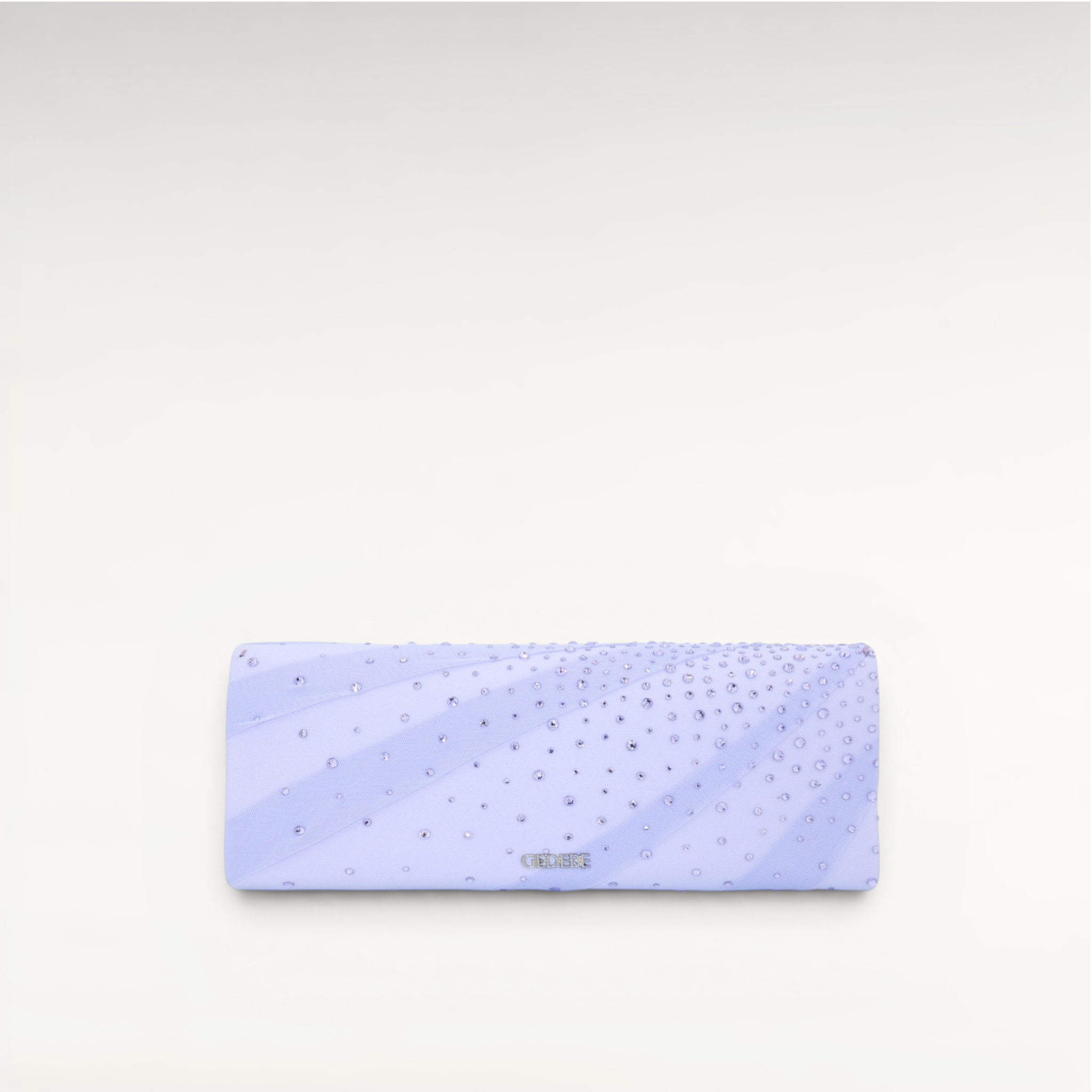 Gedebe Envelope Drapée Tüll-Clutch Kristall Degradé Kette