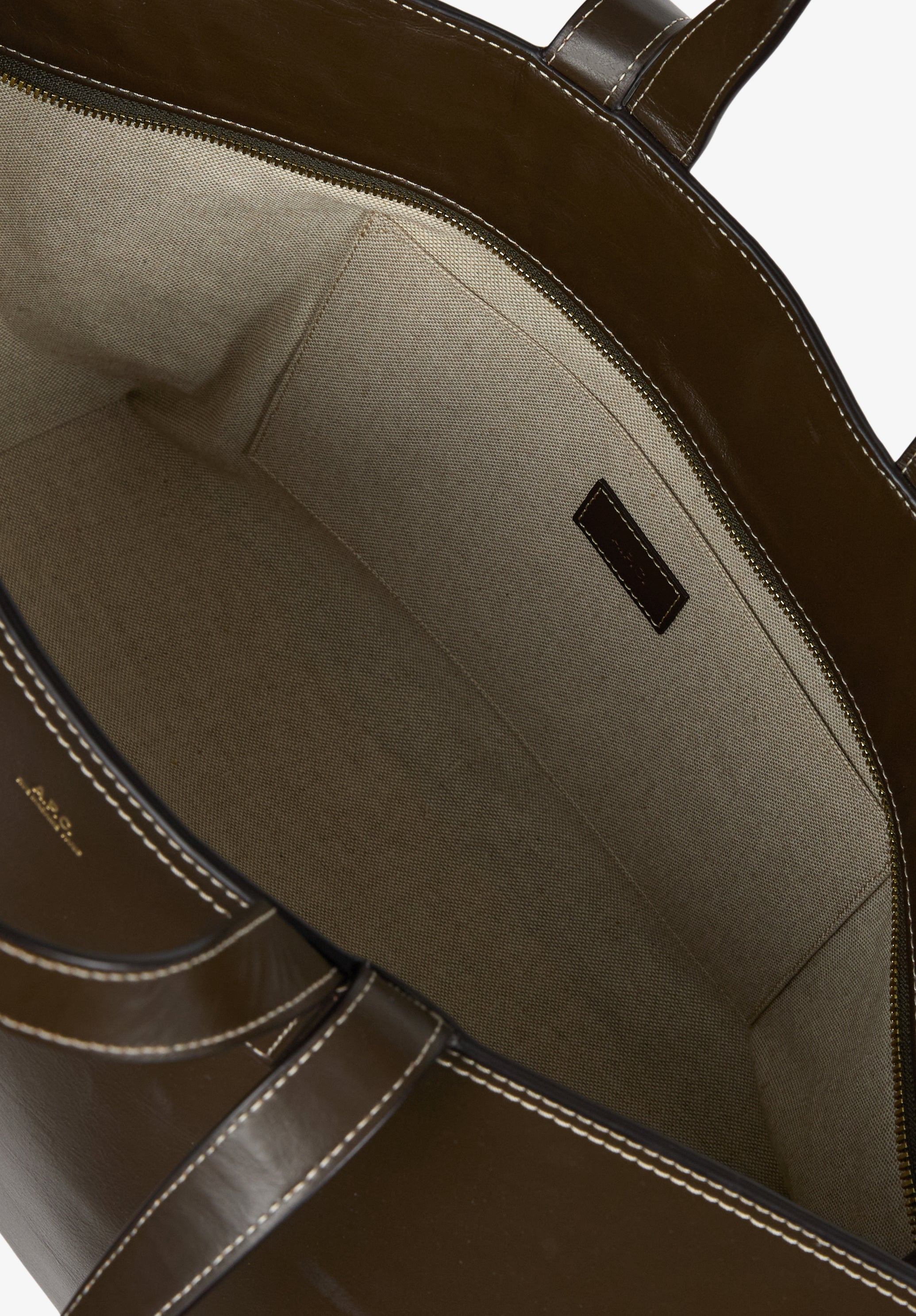A.P.C. Drummer Tasche Leder braun TU