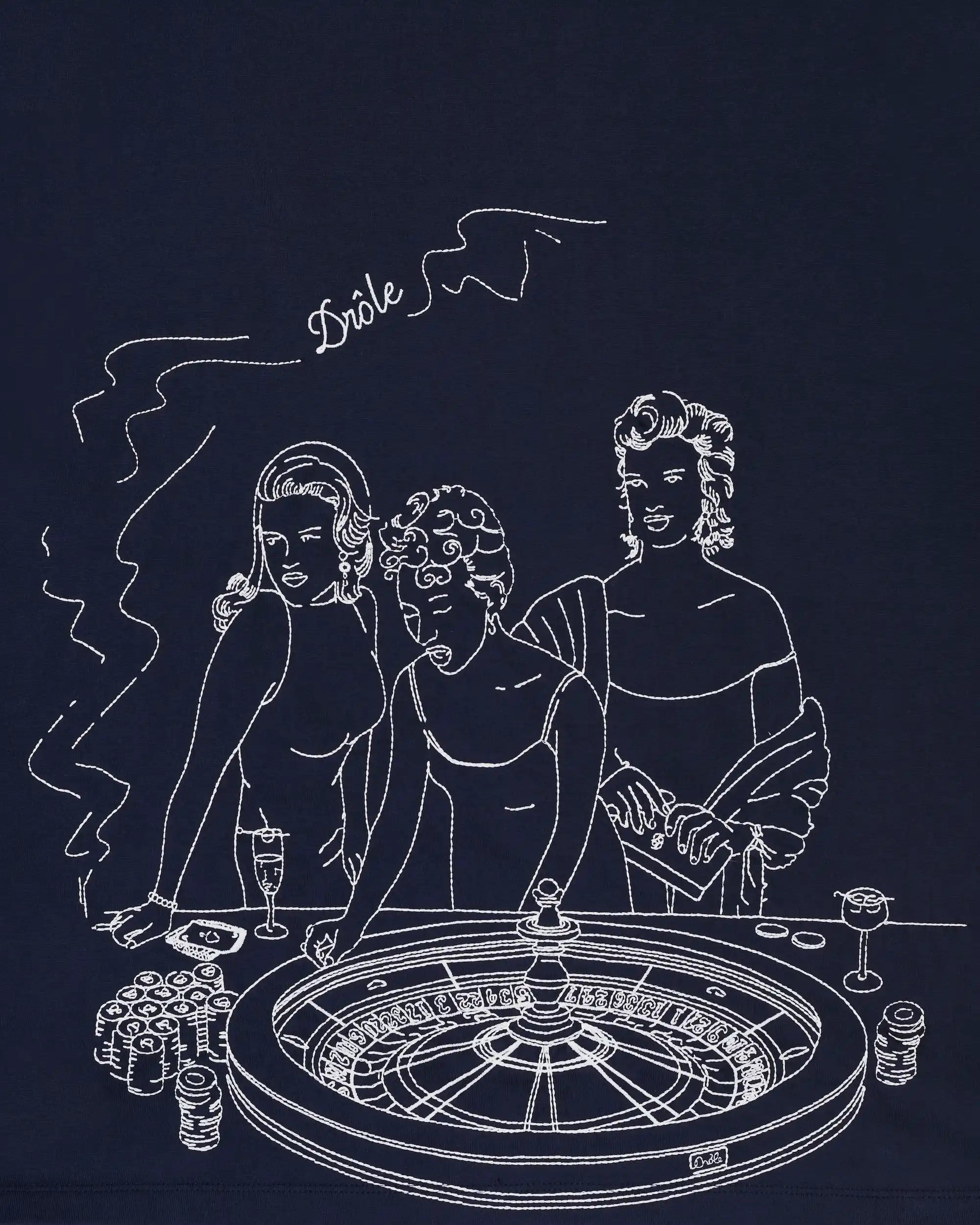 Drôle De Monsieur Casino Longsleeve T-Shirt navy