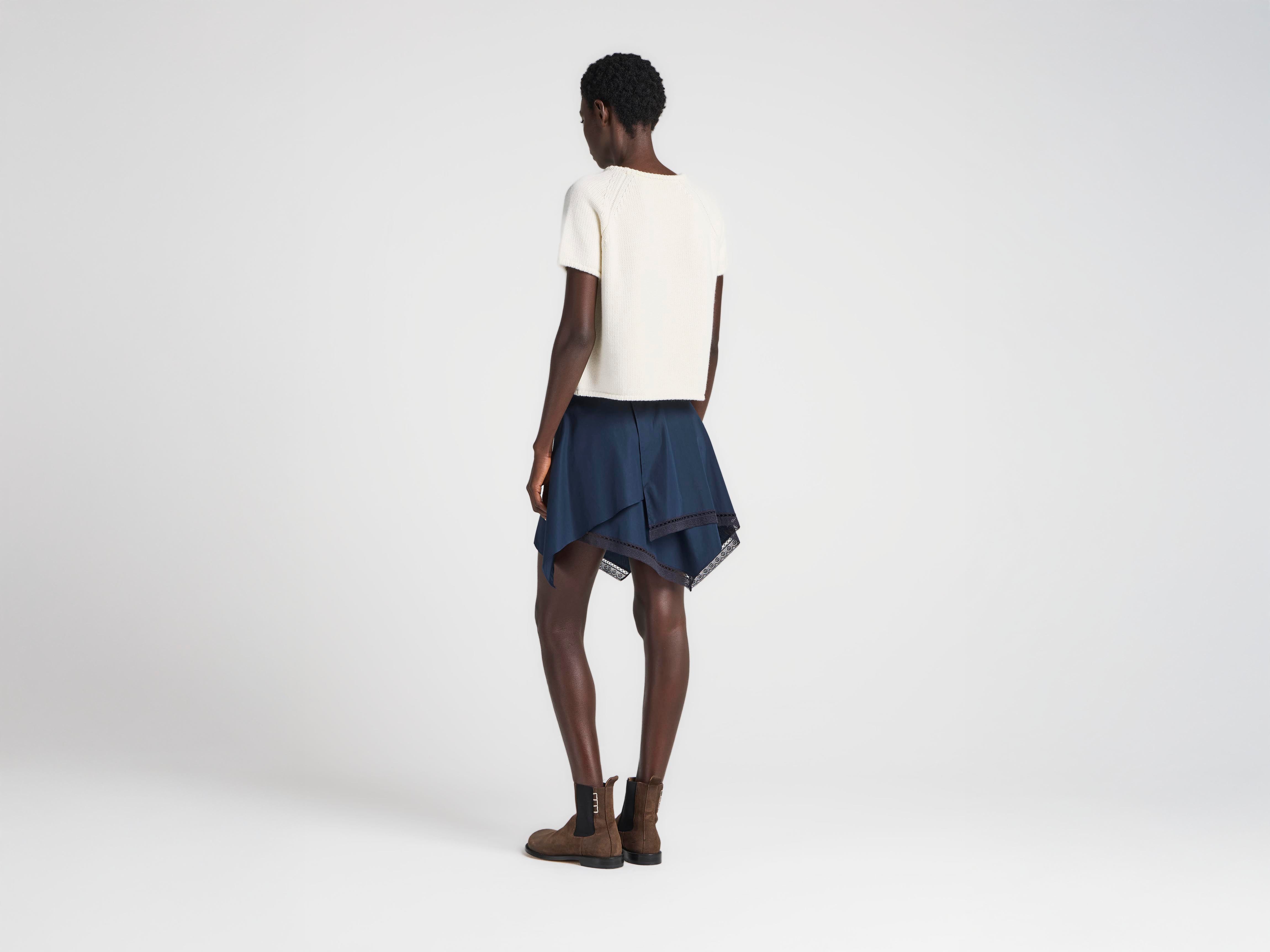 J.W.Anderson Knitwear Strick T-Shirt Damen Ivory Baumwolle