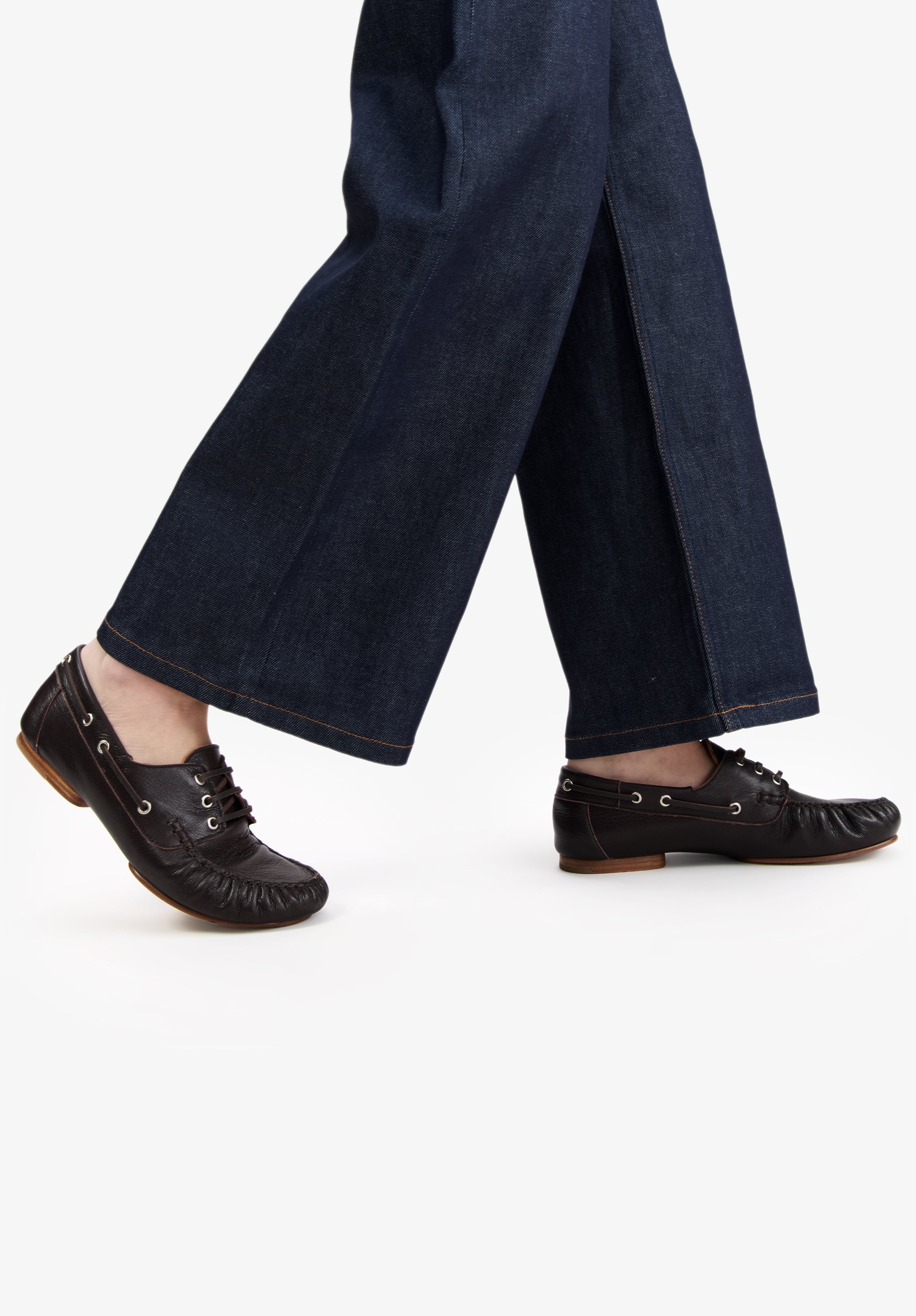 A.P.C. Bootsschuhe Leder Gr. 38 Schnürung
