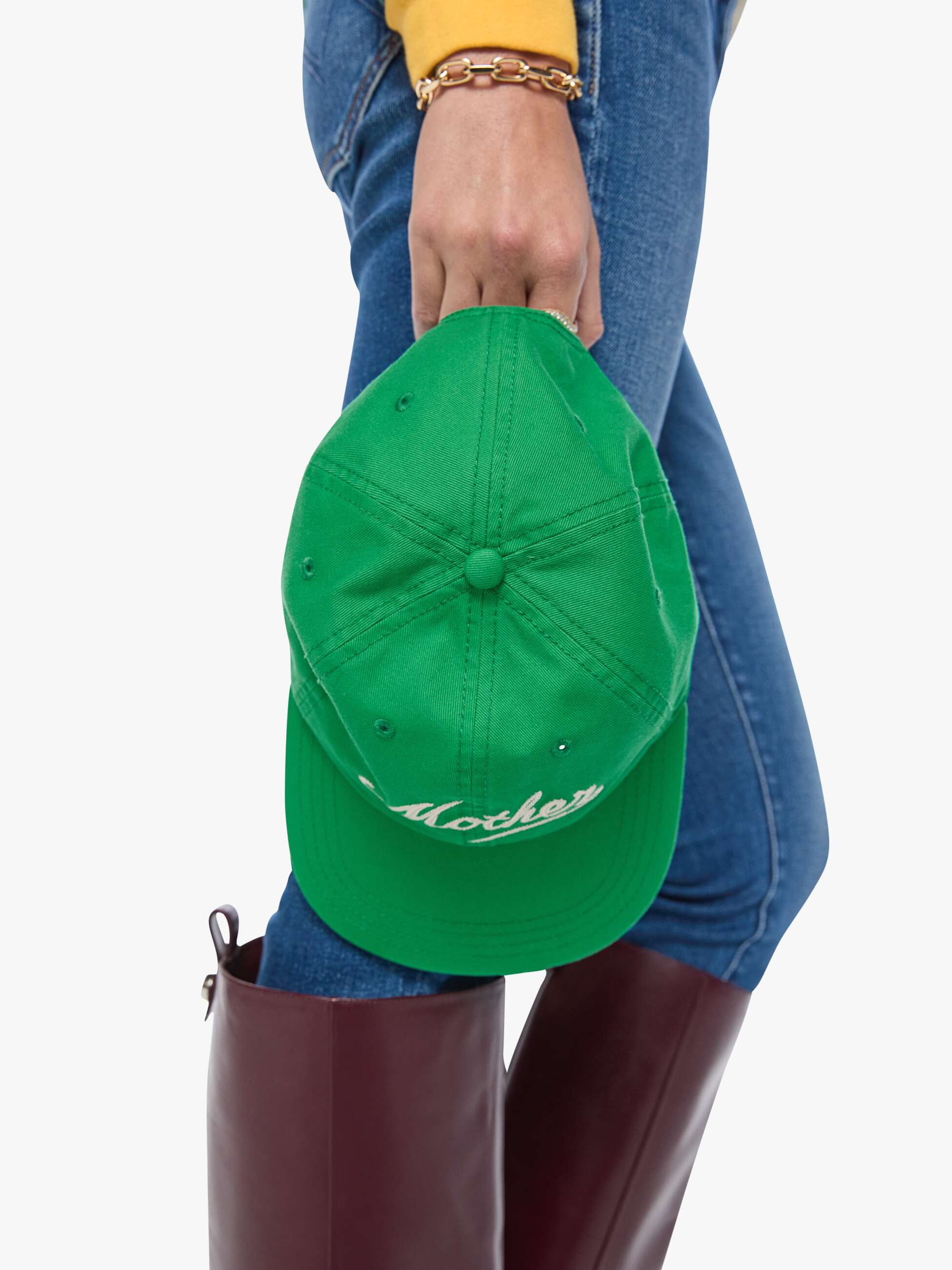 Mother Hats Off Dad Cap Jade Grün Baumwolle