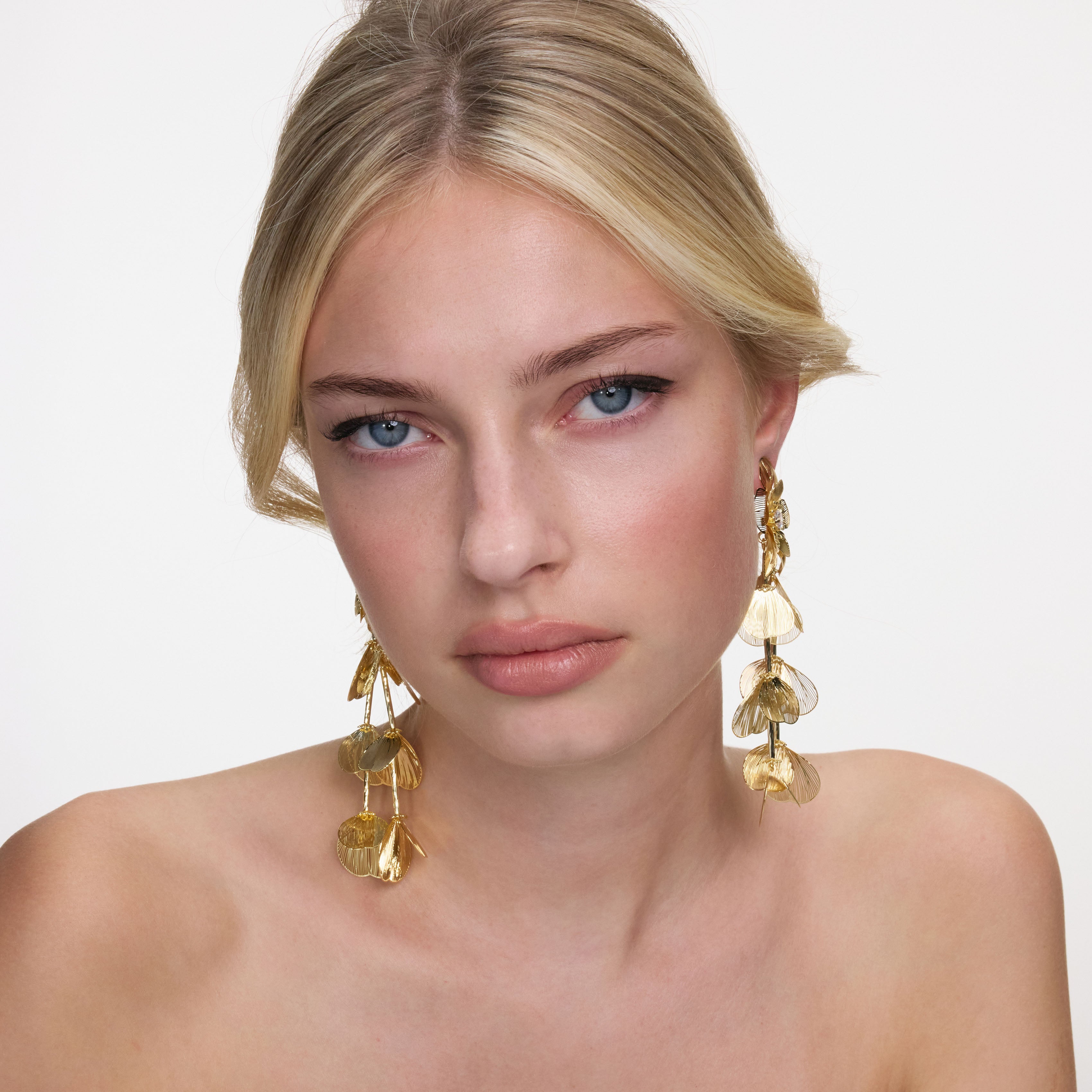 Self Portrait Jewellery Gold Flower Ohrringe Tropfen