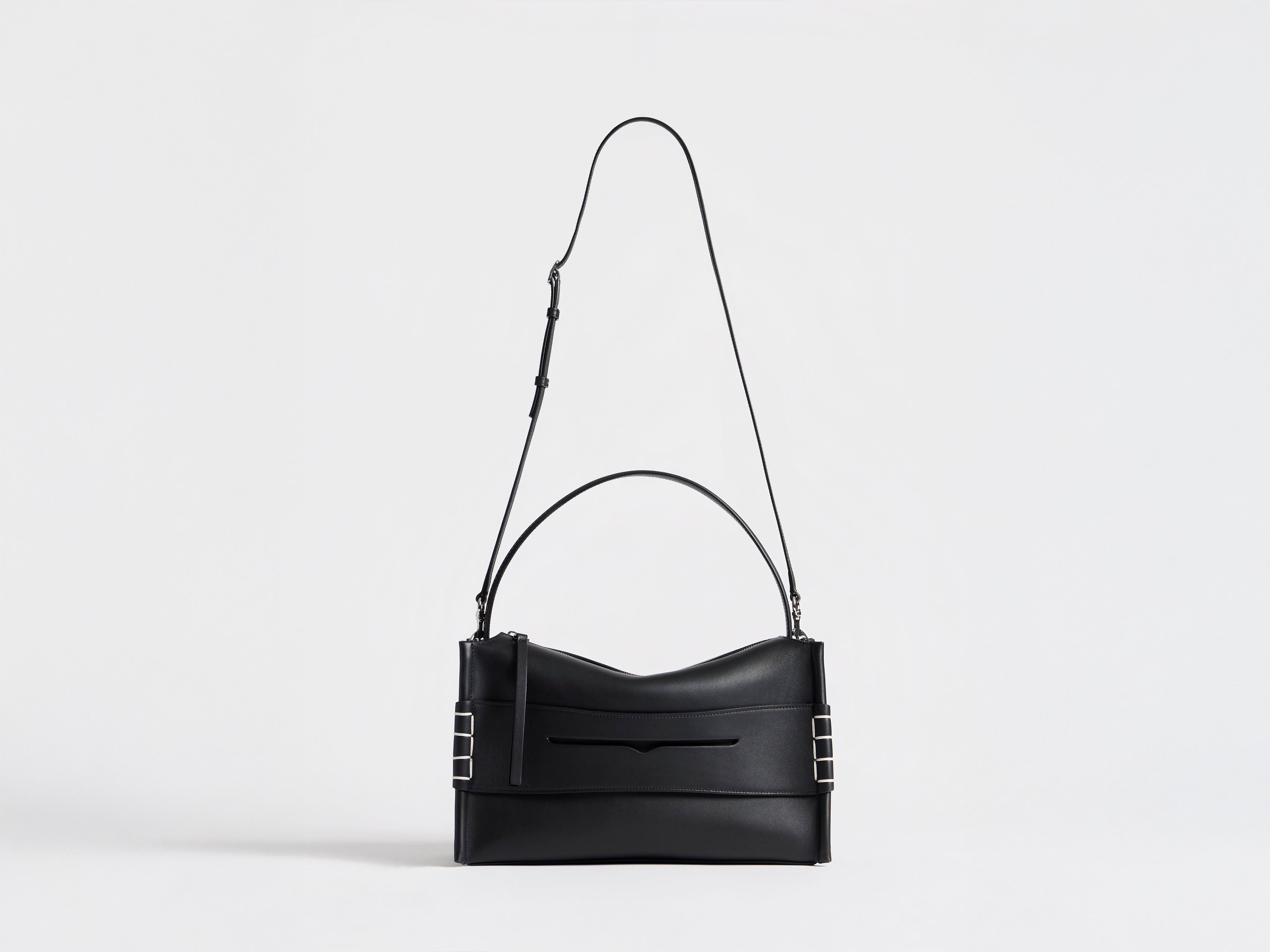 J.W.Anderson Bags Medium Loafer Bag Handtasche Schwarz Leder