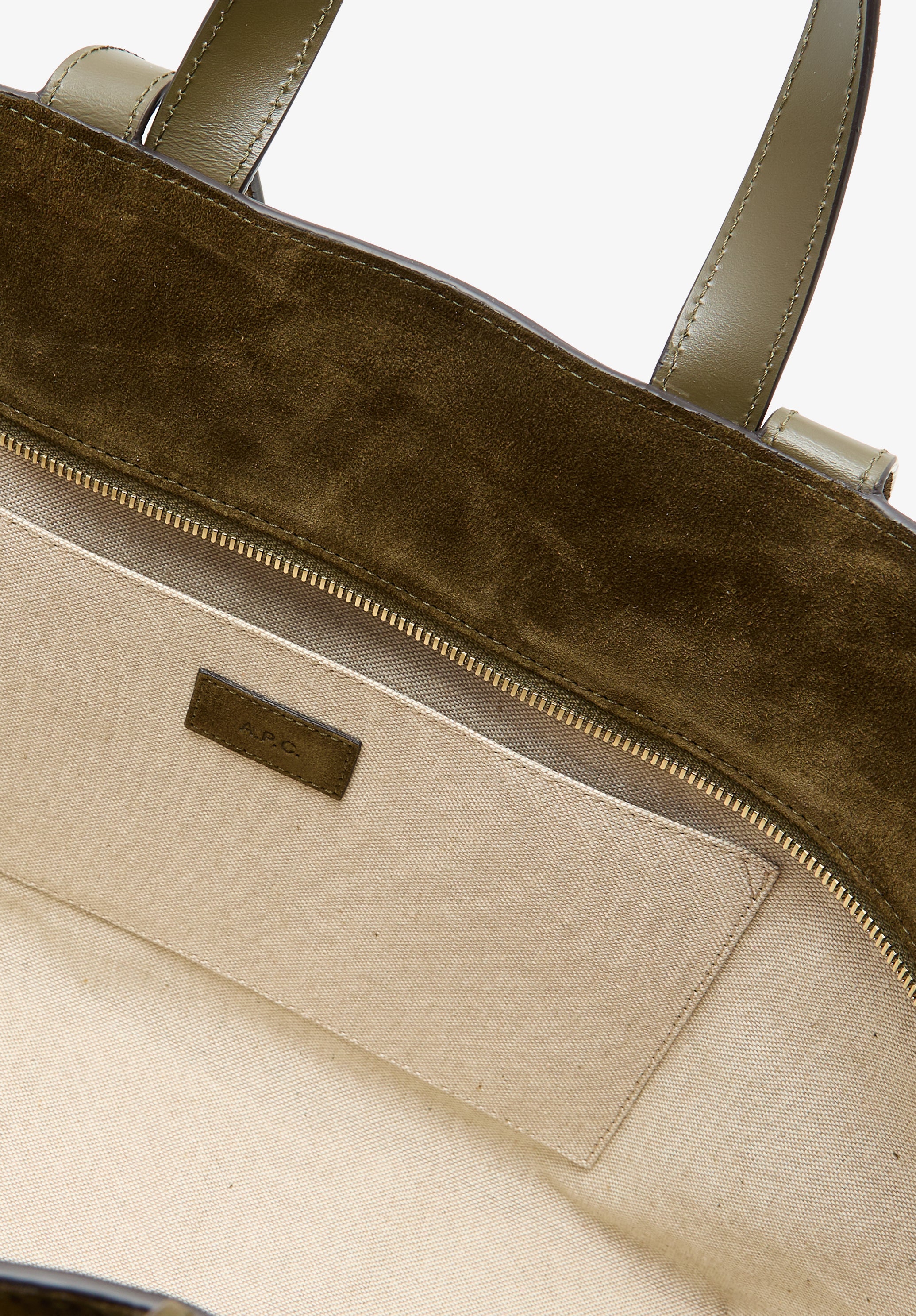 A.P.C. Le Drummer Tasche TU Schulter Gold-Logo