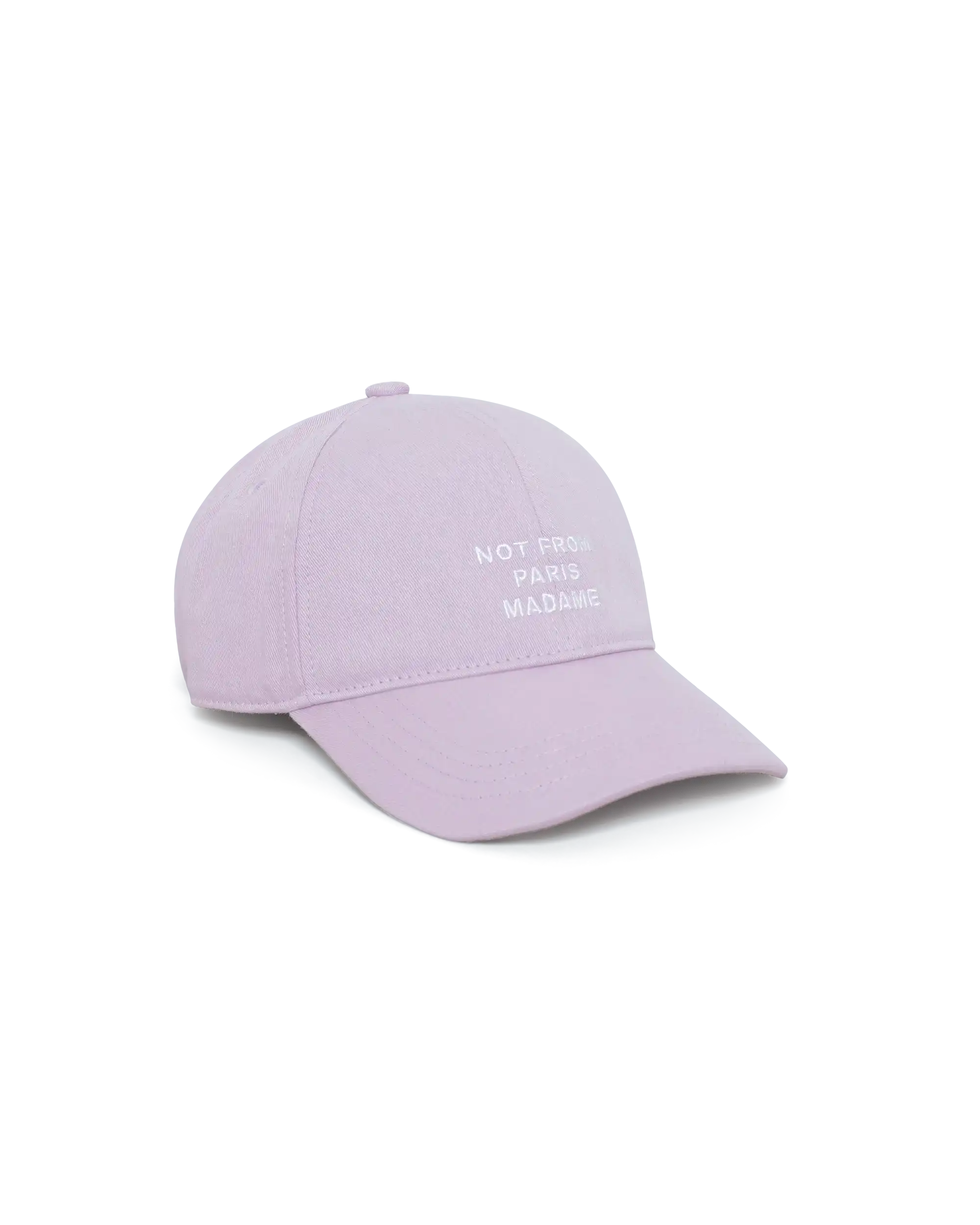 Drôle De Monsieur Casquette Slogan Cap Lila Baumwolle